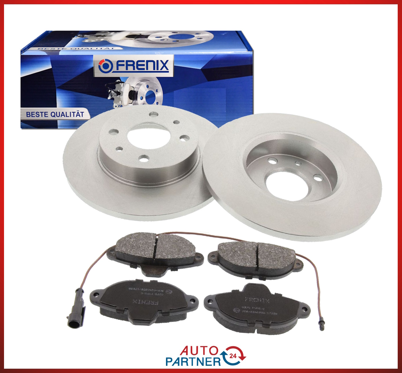 ABS BREMSSCHEIBEN 240mm + BELÄGE VORNE Passend Für Fiat Punto 176 Tipo 160