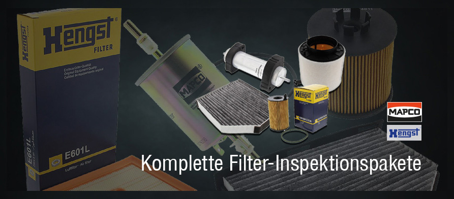 Filter, komplette Reparaturlösung, Inspektionspakete