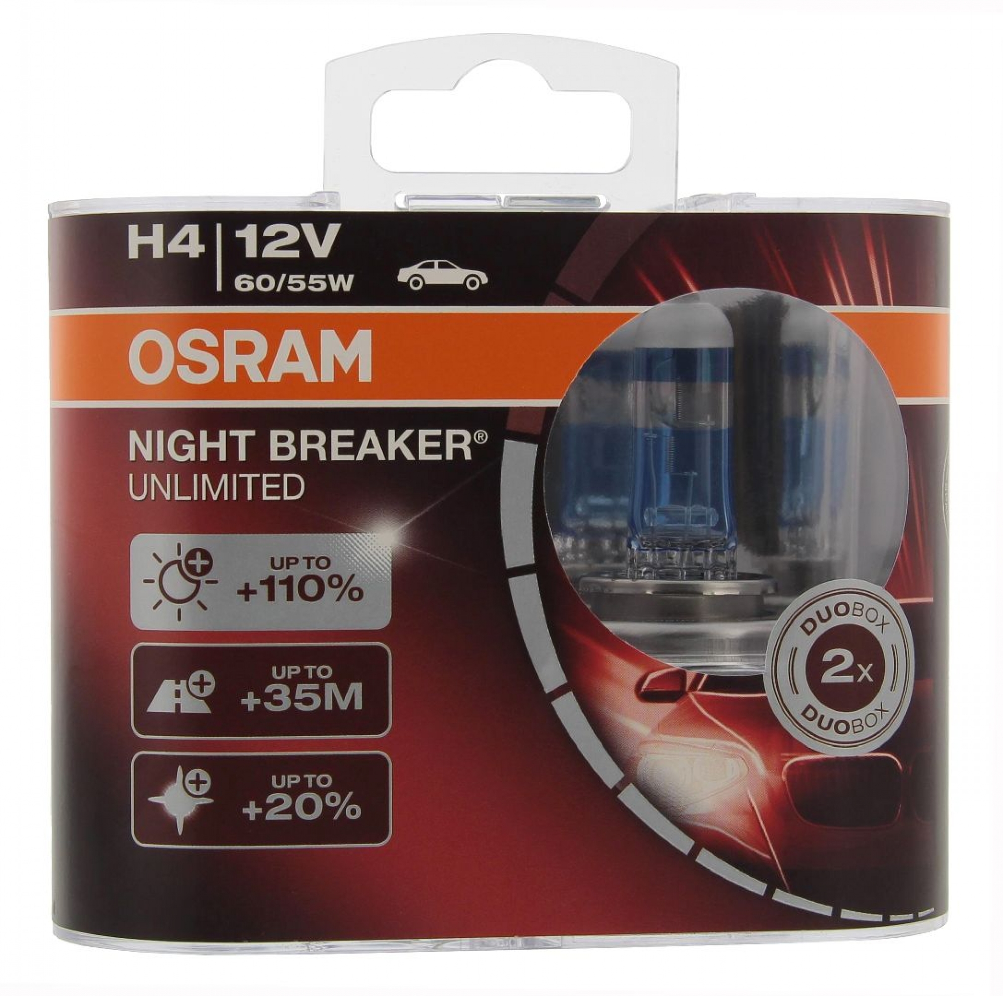 OSRAM NIGHT BREAKER LASER next Generation (64193NL-HCB), H4, Glühlampe, Fernscheinwerfer