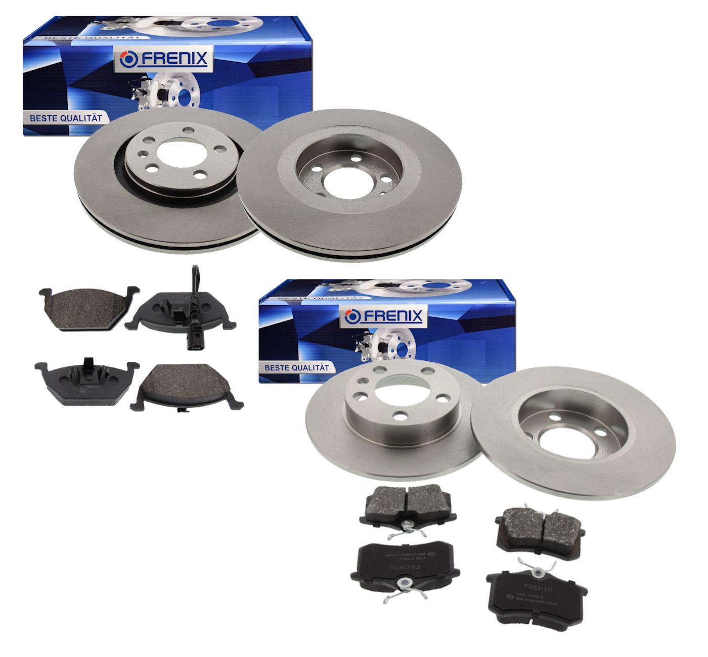 Frenix Bremsensatz, VA + HA, Audi, Seat, Skoda, VW