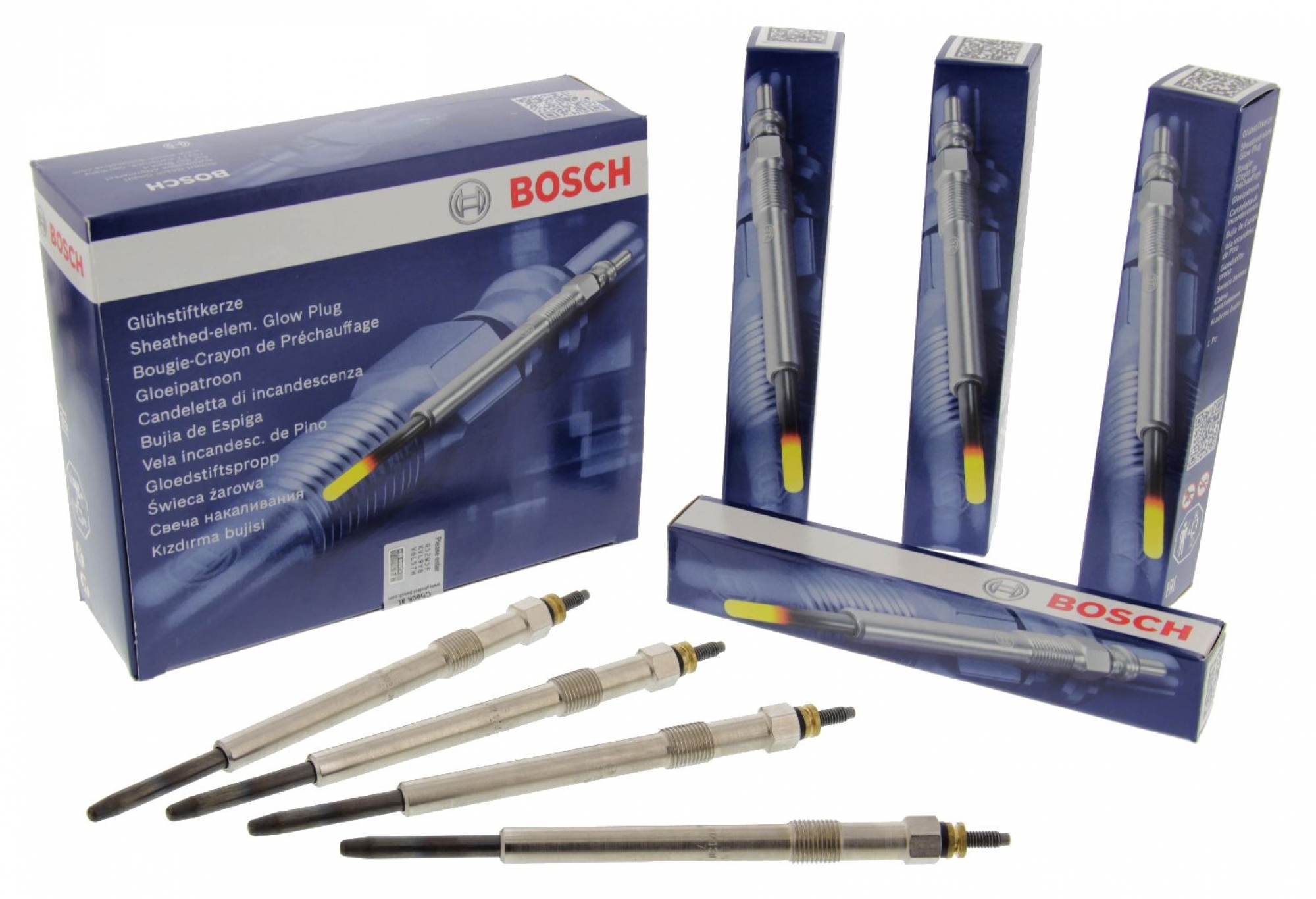 4 Stück Glühkerzen, Citroen, Fiat, Ford, Jaguar, Land Rover, Peugeot