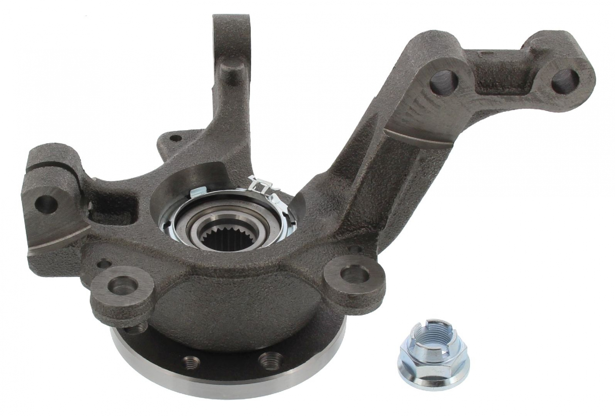 VORMONTIERTER Reparatursatz, Achsschenkel, Vorderachse links, für RENAULT CLIO III