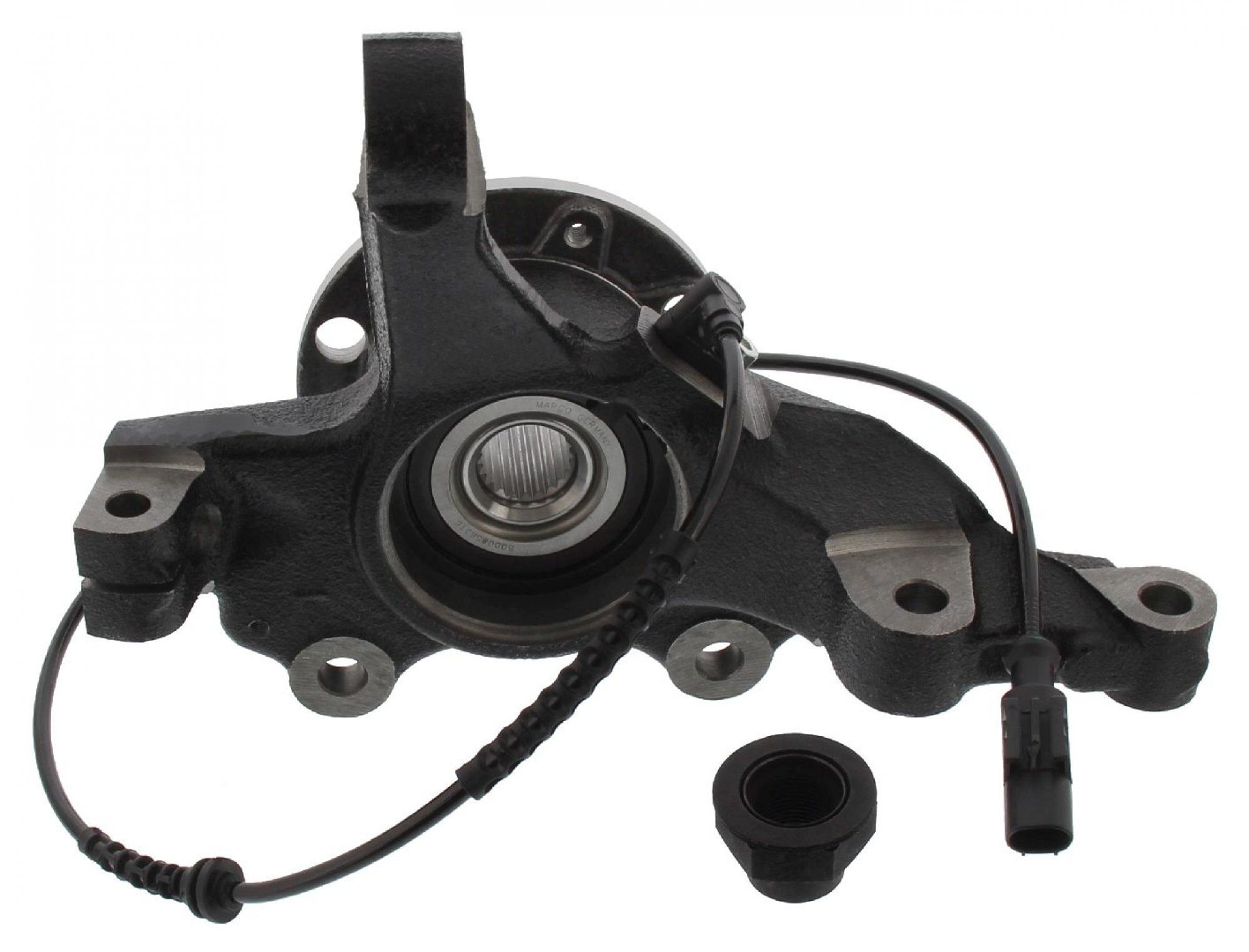 VORMONTIERTER Reparatursatz, Achsschenkel, Vorderachse links, für OPEL CORSA D