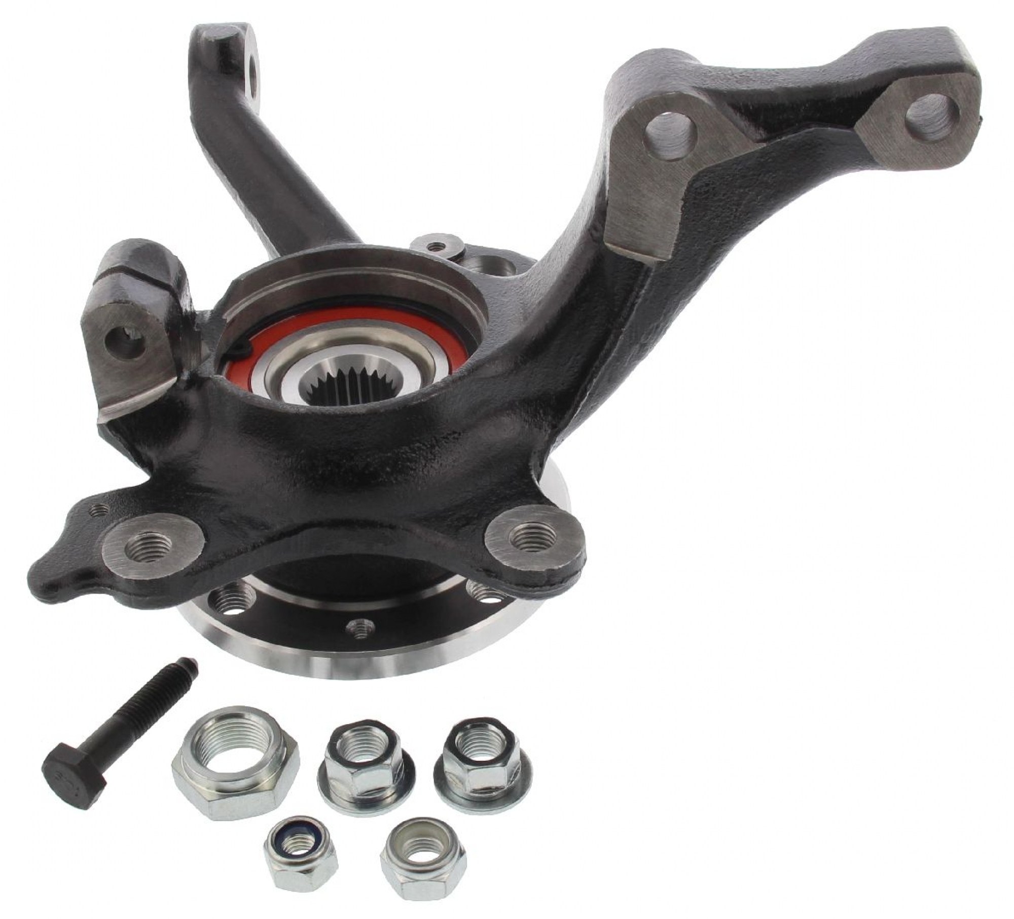 VORMONTIERTER Reparatursatz, Achsschenkel, VA links, VW Golf 2/3 ohne ABS 4x 100