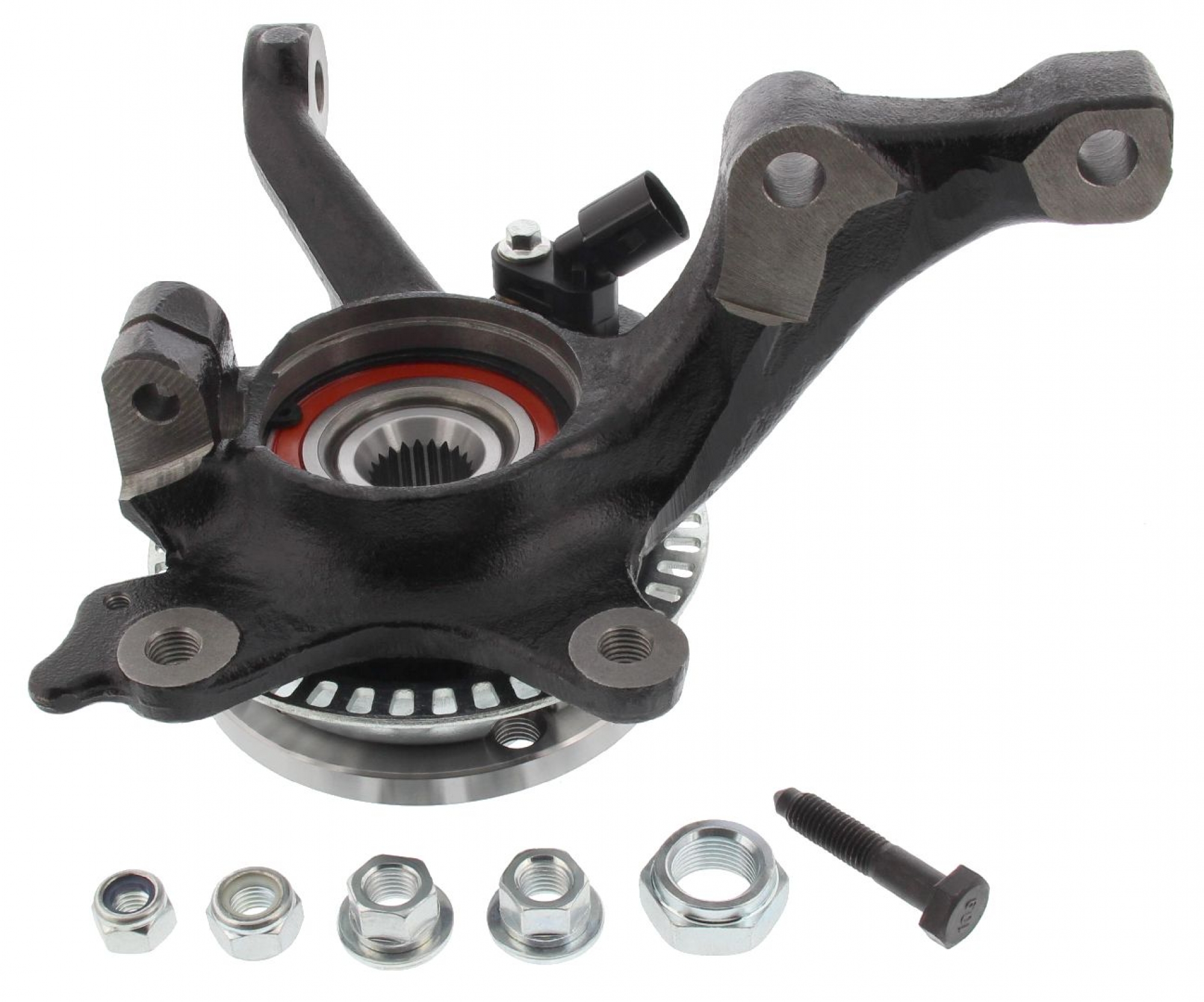 VORMONTIERTER Reparatursatz, Achsschenkel, VA links, VW Golf 2/3 mit ABS 4x 100