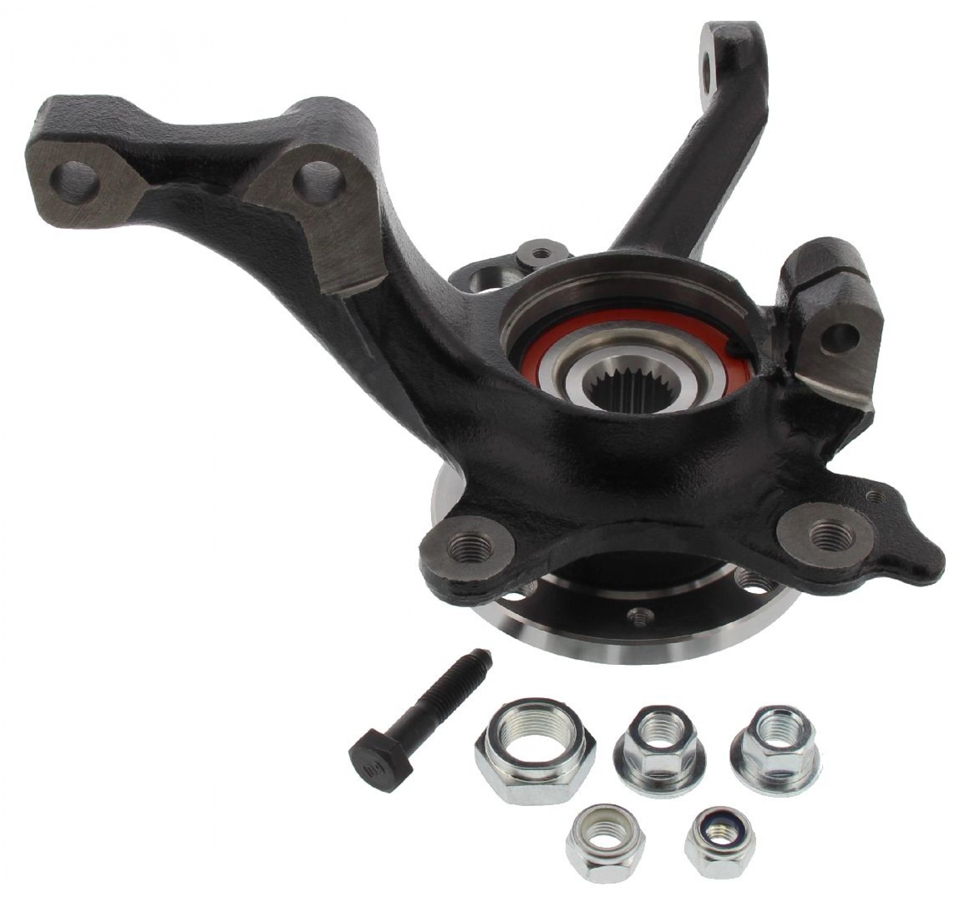 VORMONTIERTER Reparatursatz, Achsschenkel, VA rechts, VW Golf 2/3 ohne ABS 4x 100