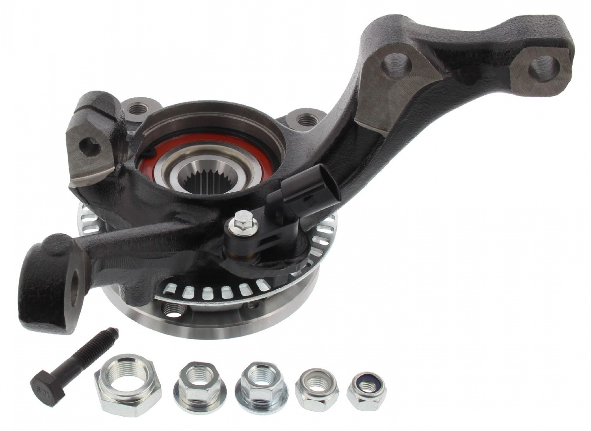 VORMONTIERTER Reparatursatz, Achsschenkel, VA rechts, VW Golf 2/3 mit ABS 4x 100