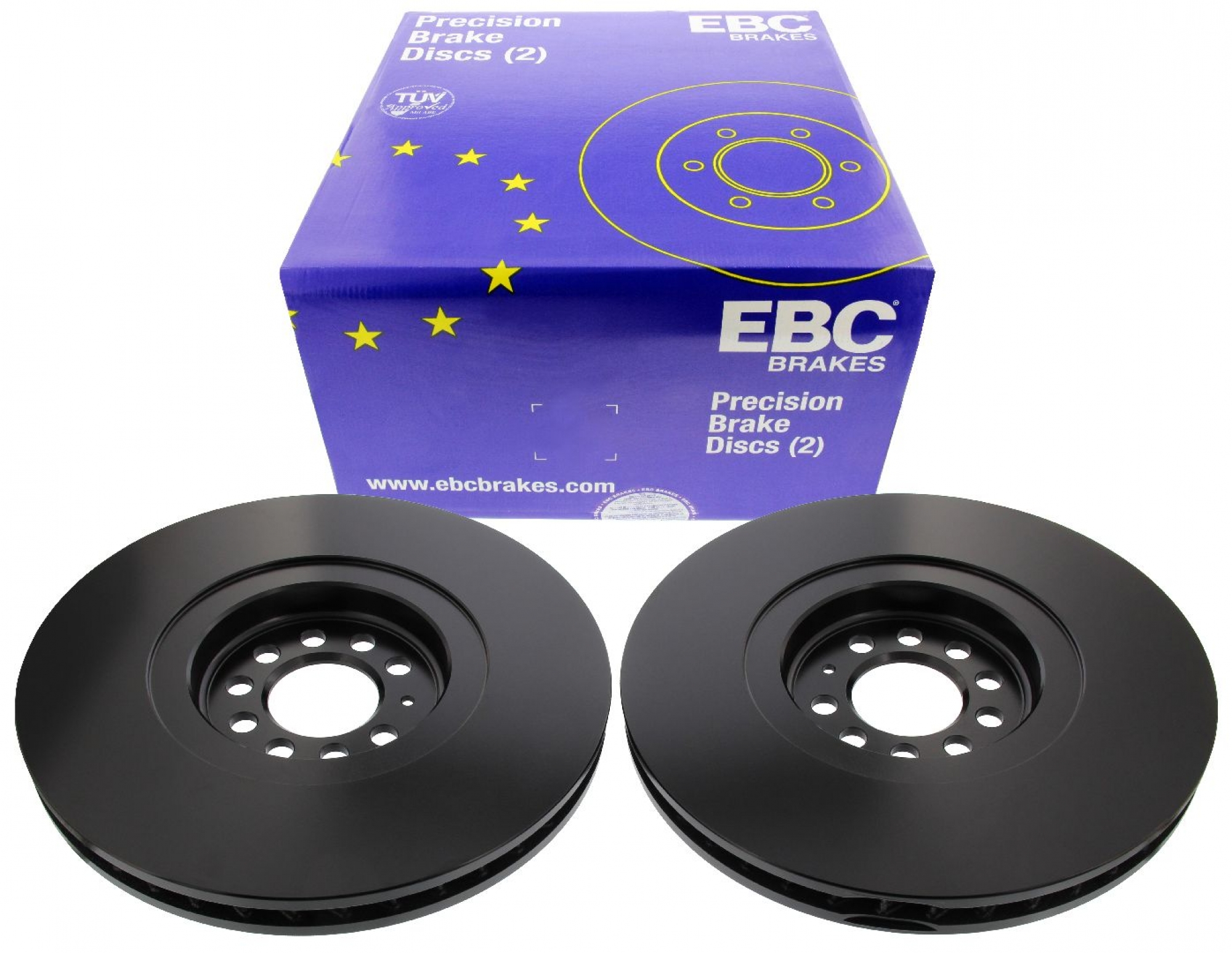 EBC-Bremsscheiben, Premium Sportbremsscheiben, 2-teilig, VA, VW Golf 4 R32, Ø 334 mm