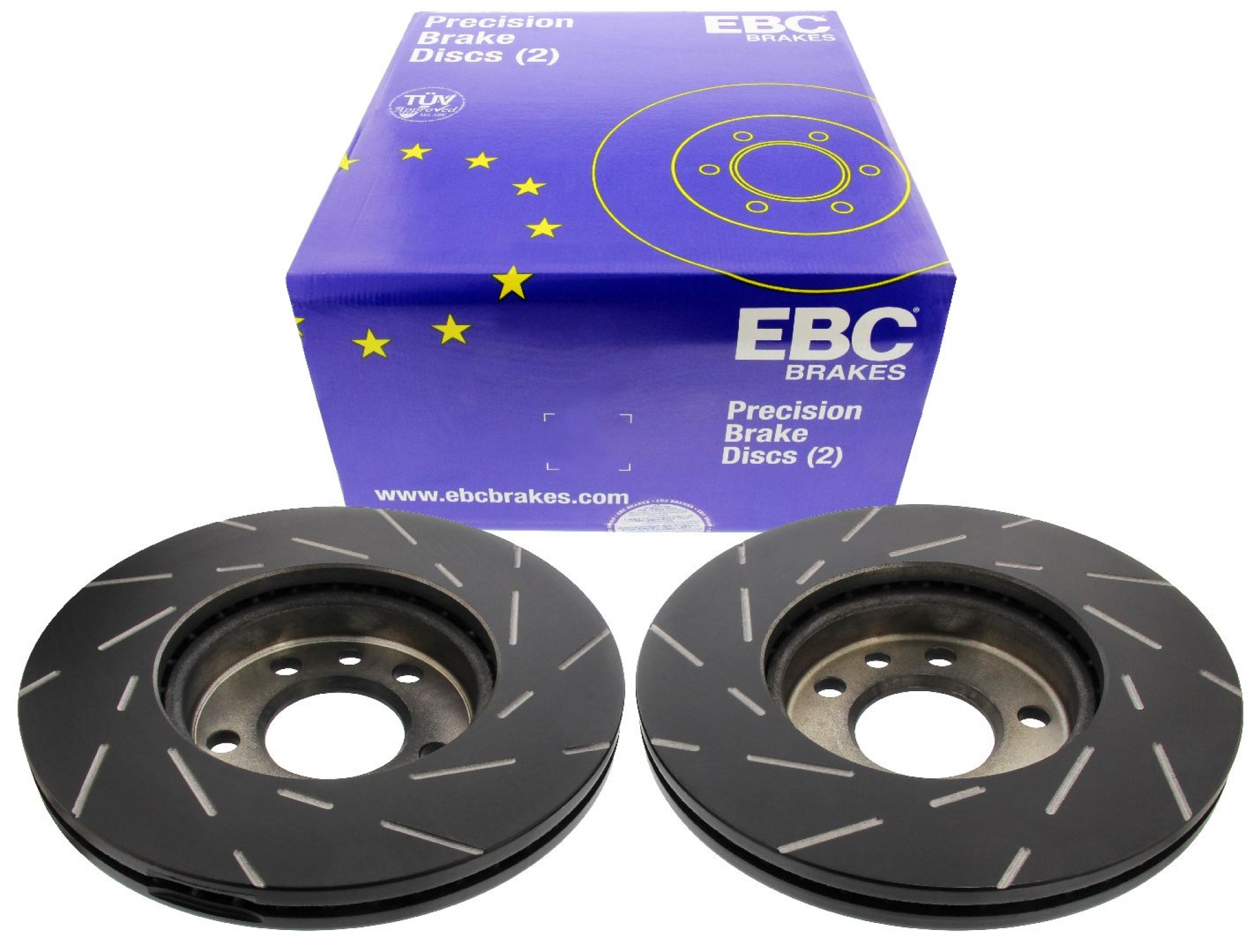 EBC-Bremsscheiben, Black Dash Disc (2-teilig), VA, VW Transporter