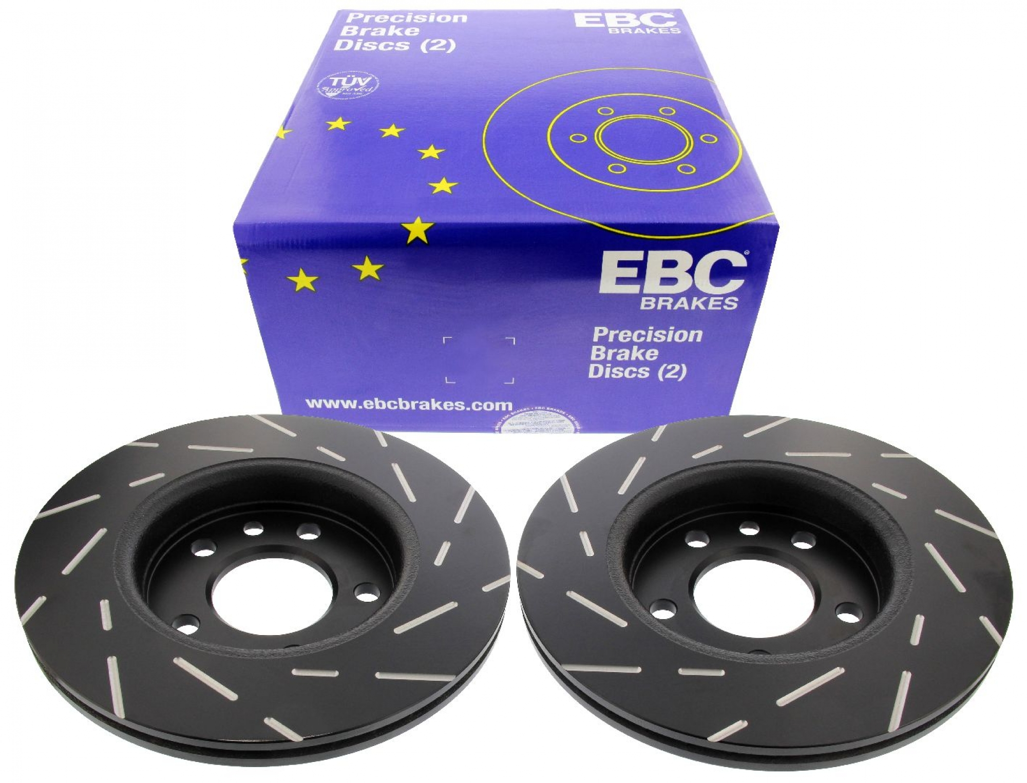 EBC-Bremsscheiben, Black Dash Disc (2-teilig), HA, VW Transporter