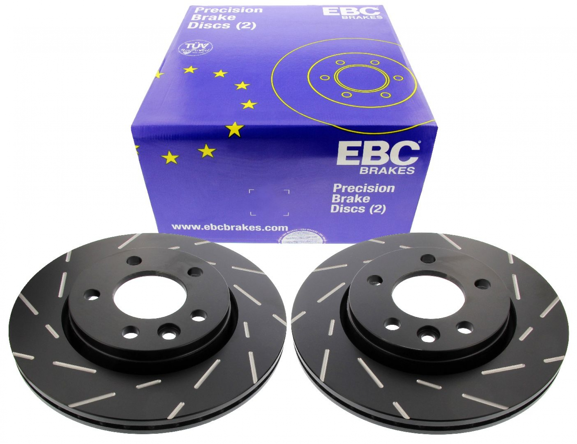 EBC-Bremsscheiben, Black Dash Disc (2-teilig), HA, VW Transporter