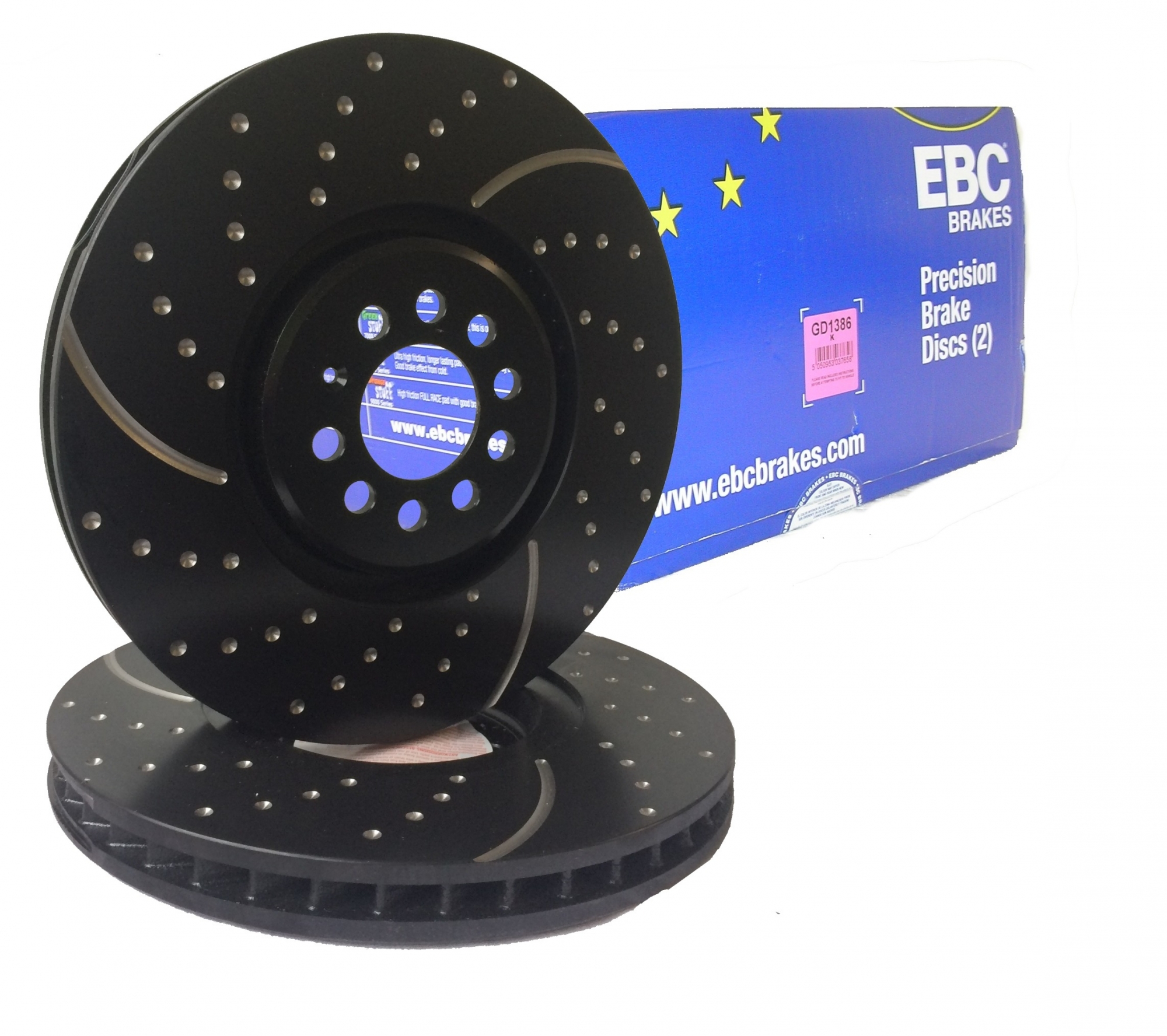 EBC-Bremsscheiben, Turbo Groove Disc (2 teilig), VA, Audi, Seat, Skoda, VW