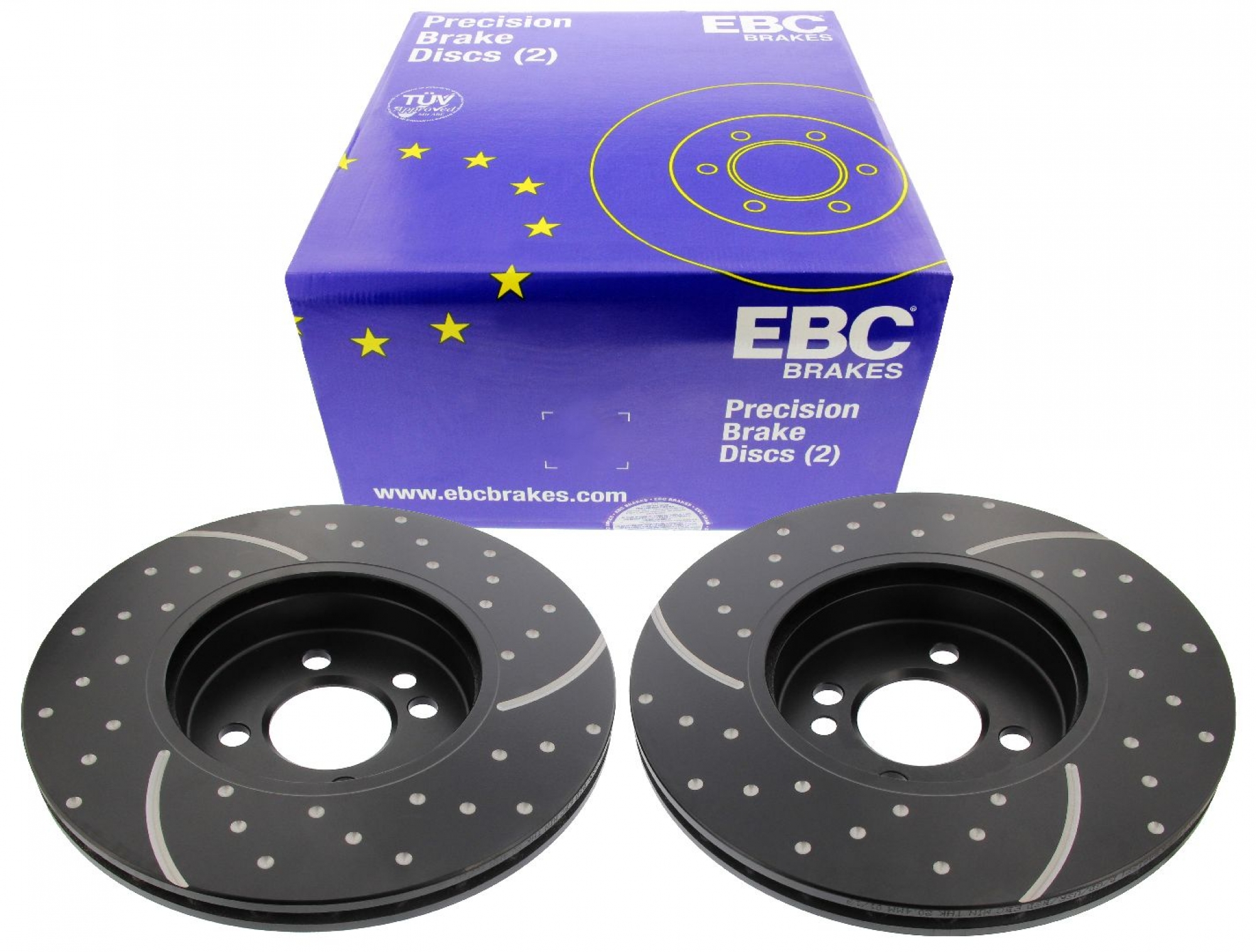 EBC-Bremsscheiben, Turbo Groove Disc Black (2-teilig), VA, Mini Mini