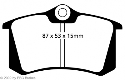 EBC-Bremsbeläge, Yellowstuff, Achssatz, HA, Audi, Citroen, Renault, Peugeot, Seat, Skoda, VW