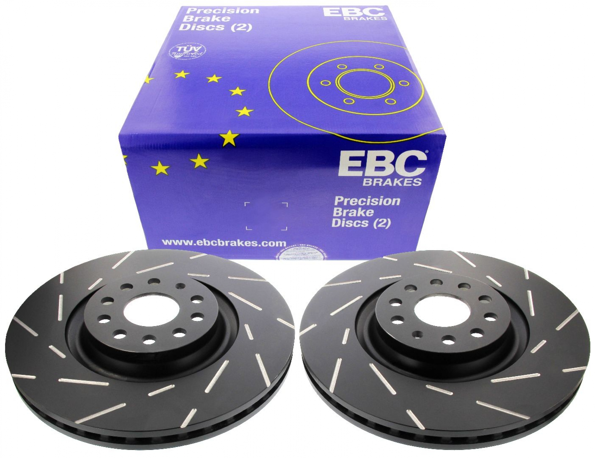 EBC-Bremsscheiben, Black Dash Disc (2-teilig), VA, Audi, Seat, Skoda, VW