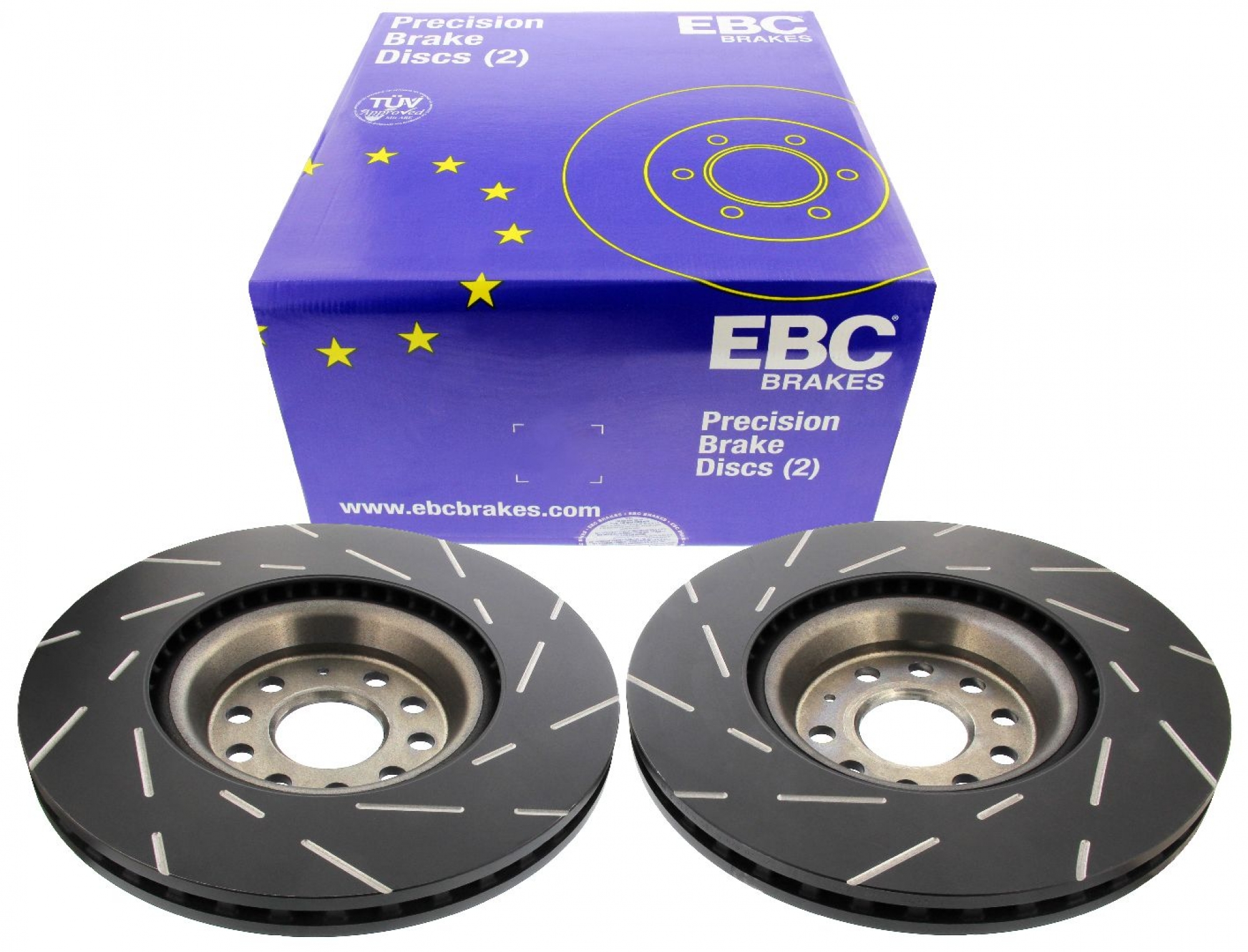 EBC-Bremsscheiben, Black Dash Disc (2-teilig), VA, Audi, Seat, Skoda, VW