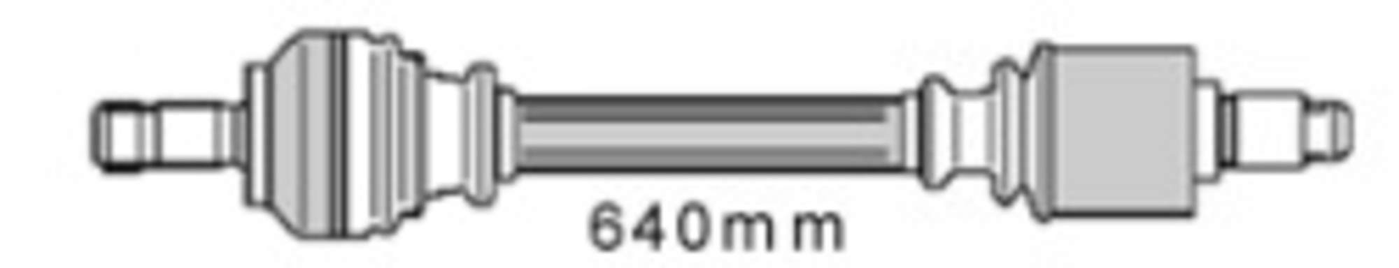 Antriebswelle, Vorderachse links, CITROËN
