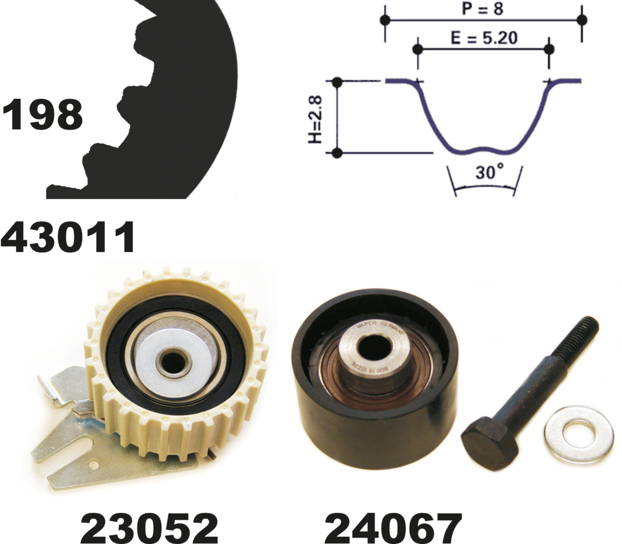Zahnriemensatz, Satz, ALFA ROMEO, FIAT