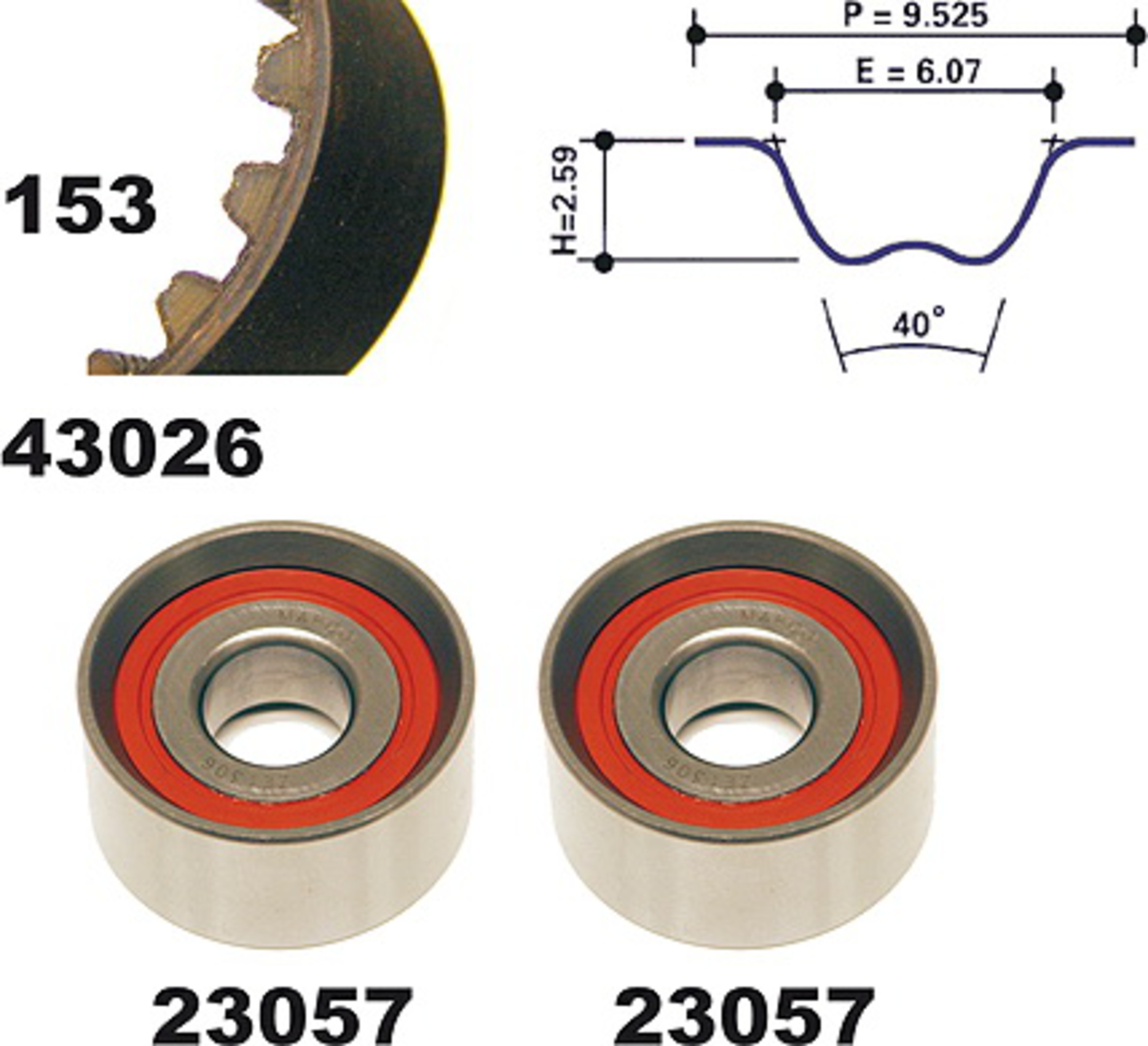 Zahnriemensatz, Satz, FIAT, RENAULT