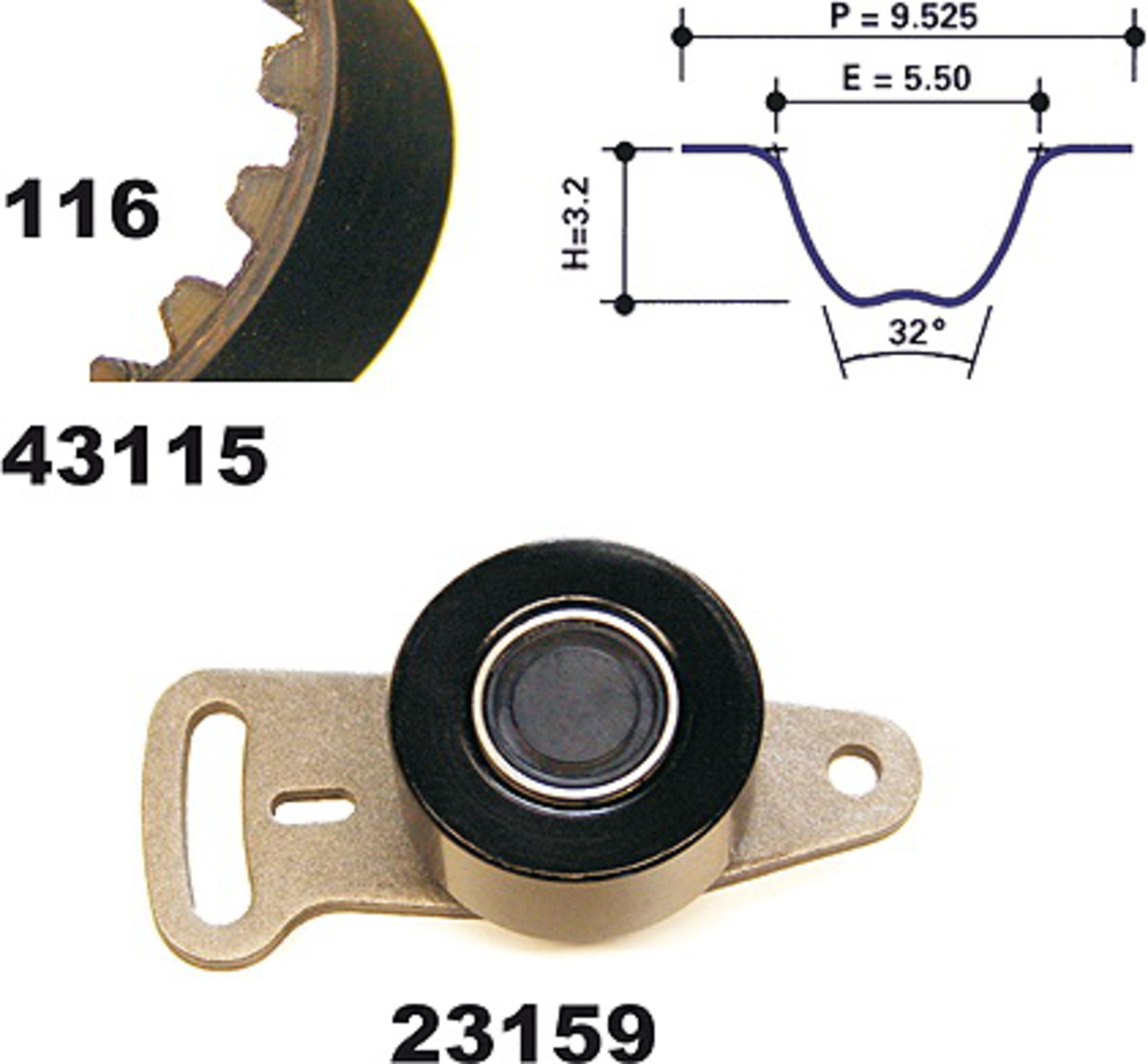 Zahnriemensatz, Satz, CITROËN, RENAULT