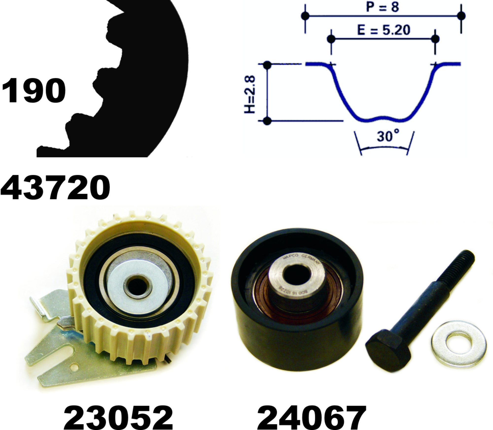 Zahnriemensatz, Satz, ALFA ROMEO, FIAT, OPEL, SAAB, VAUXHALL