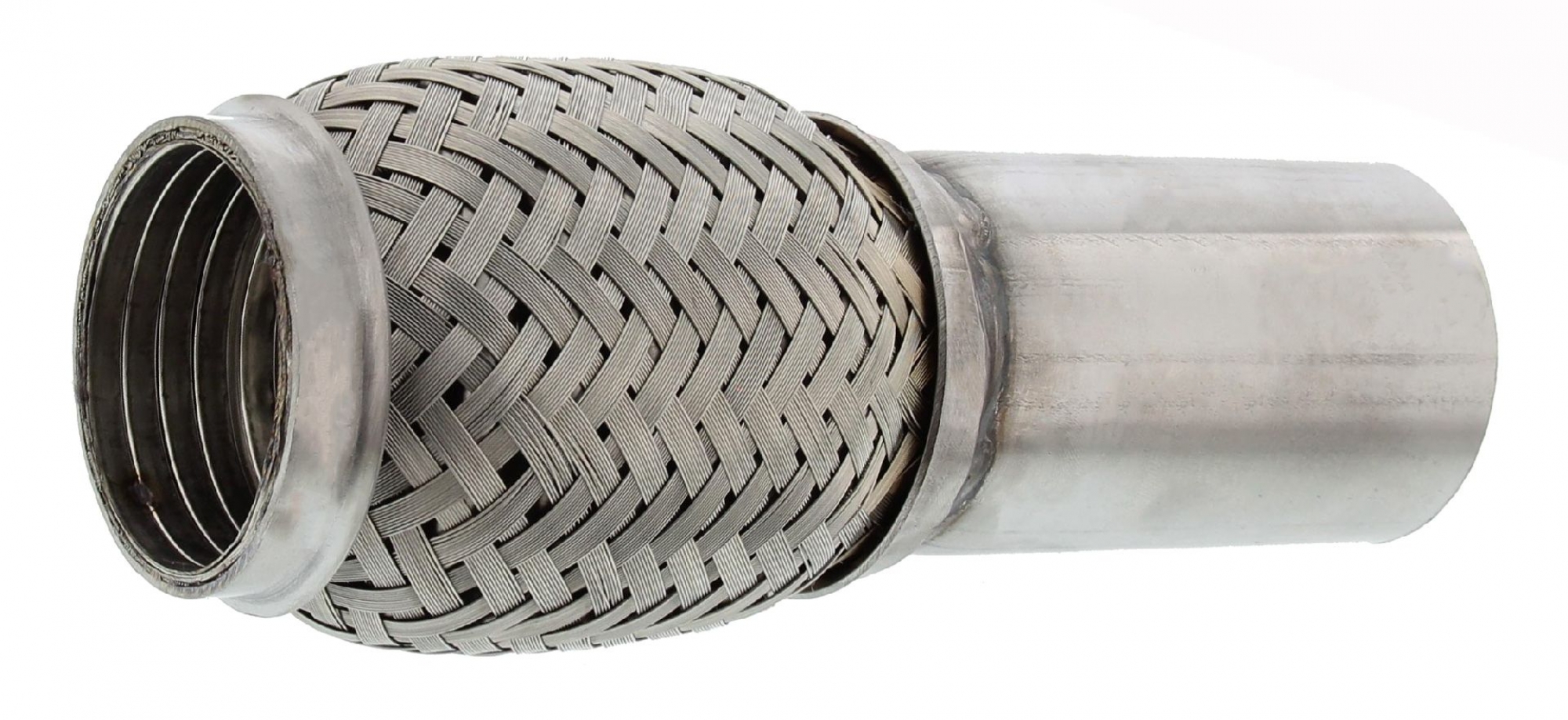 Universal-Flexrohr, Abgasanlage Flexrohr, 185 x 50 mm, inkl. einseitigem Anschlussrohr