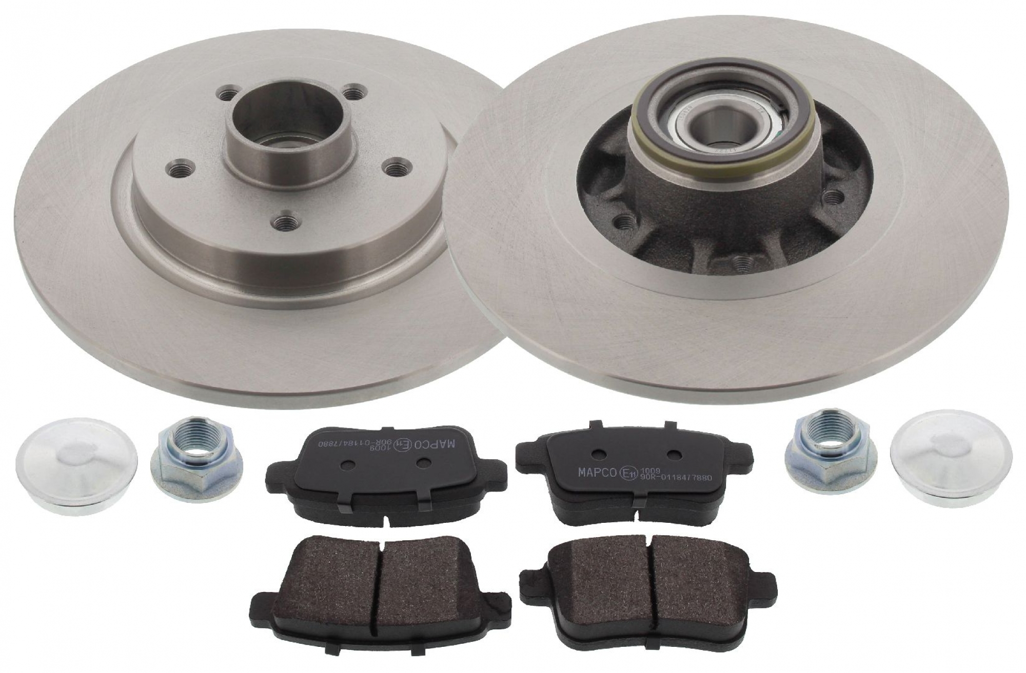 Bremsensatz, Scheibenbremse, Hinterachse, Satz, MERCEDES-BENZ, RENAULT