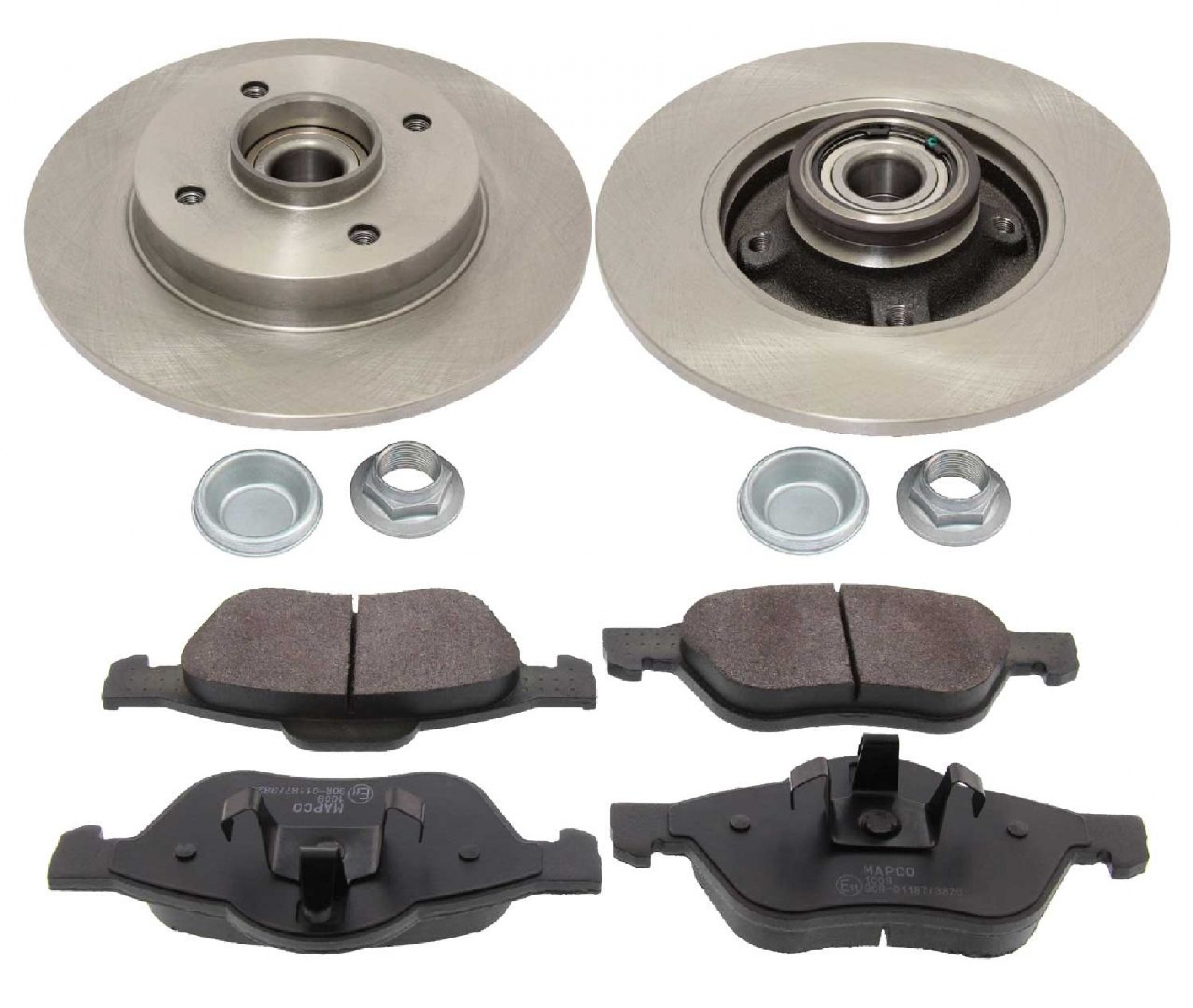 Bremsensatz, Scheibenbremse, Hinterachse, Satz, CITROËN, PEUGEOT