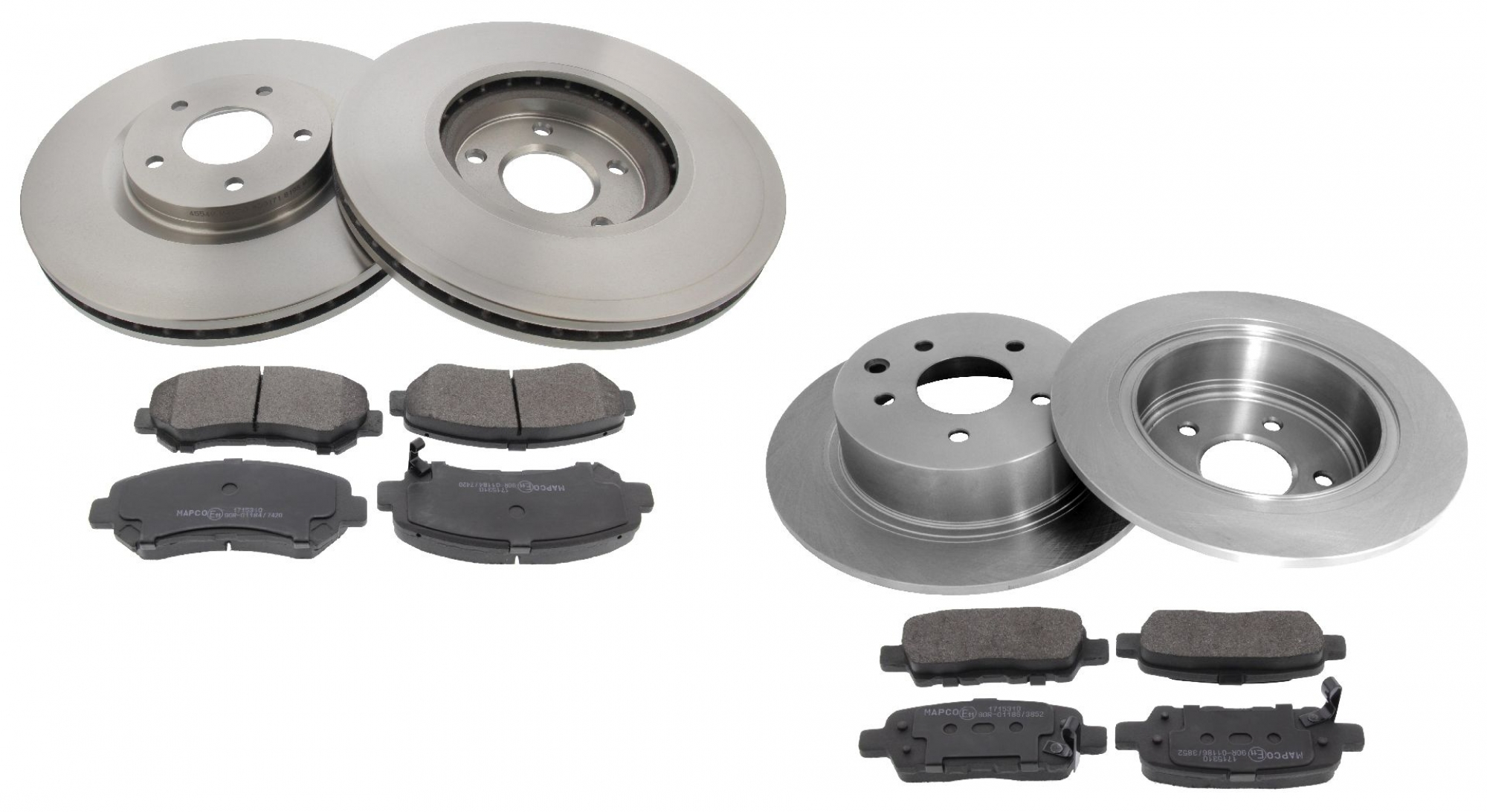 Bremsensatz, Scheibenbremse, Vorderachse, Hinterachse, Satz, NISSAN