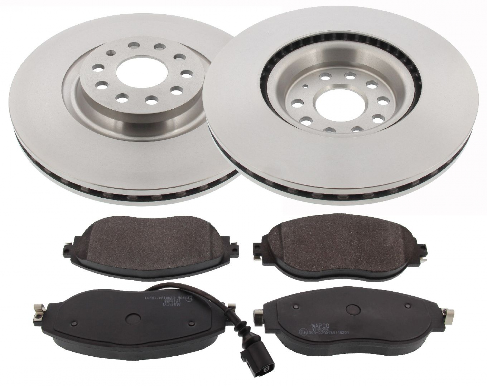 Bremsensatz, Scheibenbremse, Satz, Vorderachse, SEAT, SKODA, VW