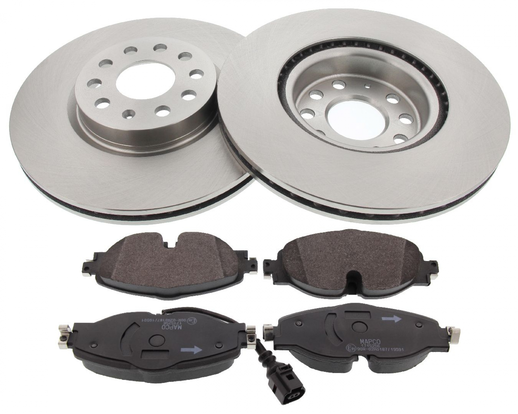 Bremsensatz, Scheibenbremse, Satz, Vorderachse, AUDI, SEAT, SKODA, VW