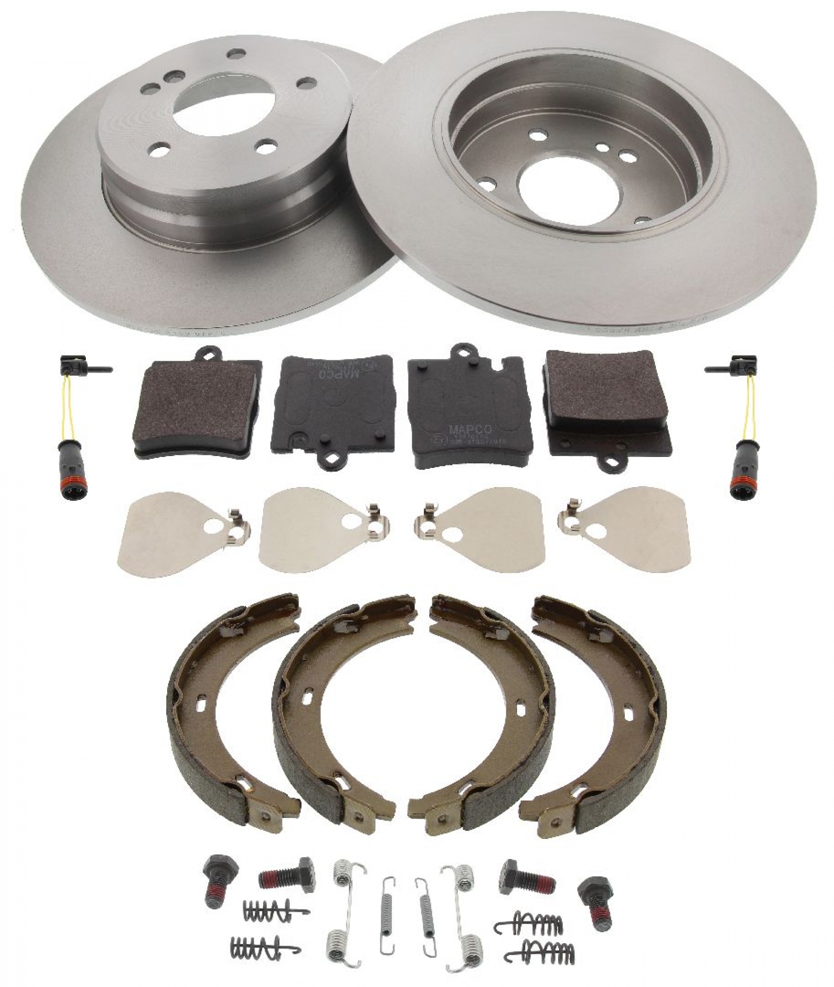 Bremsensatz, Scheibenbremse, Satz, Hinterachse, MERCEDES-BENZ