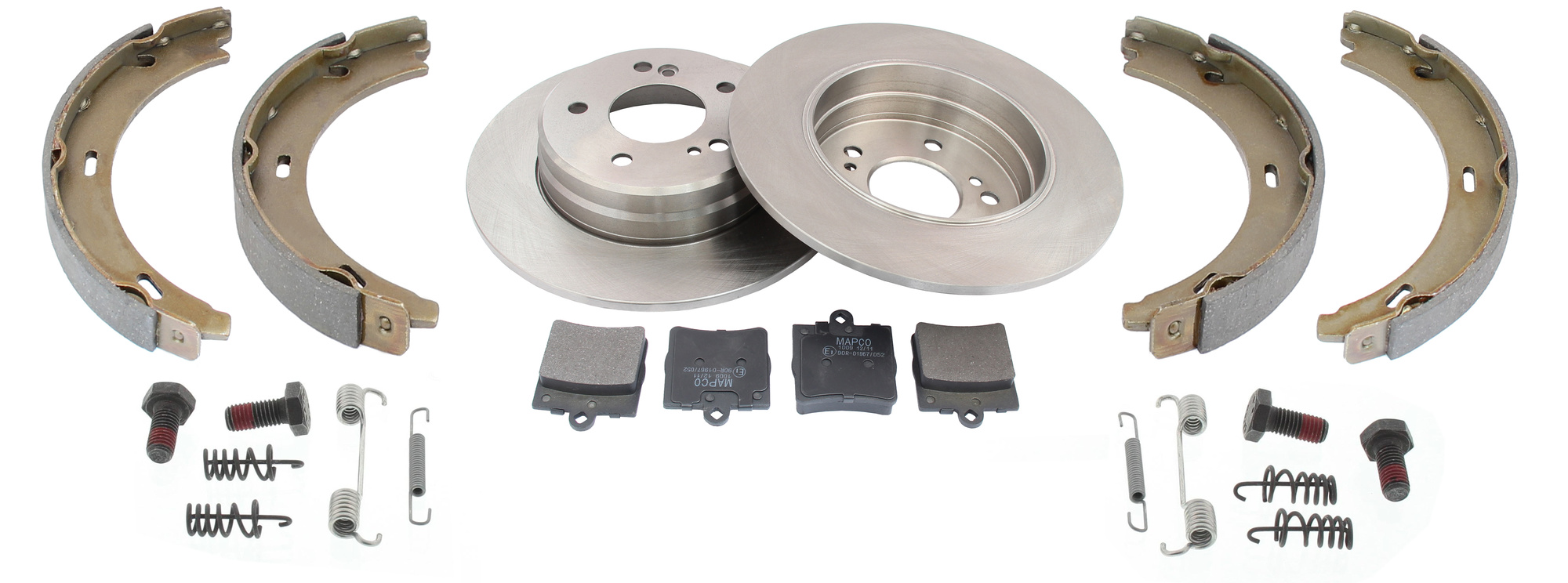 Bremsensatz, Scheibenbremse, Hinterachse, Satz, MERCEDES-BENZ