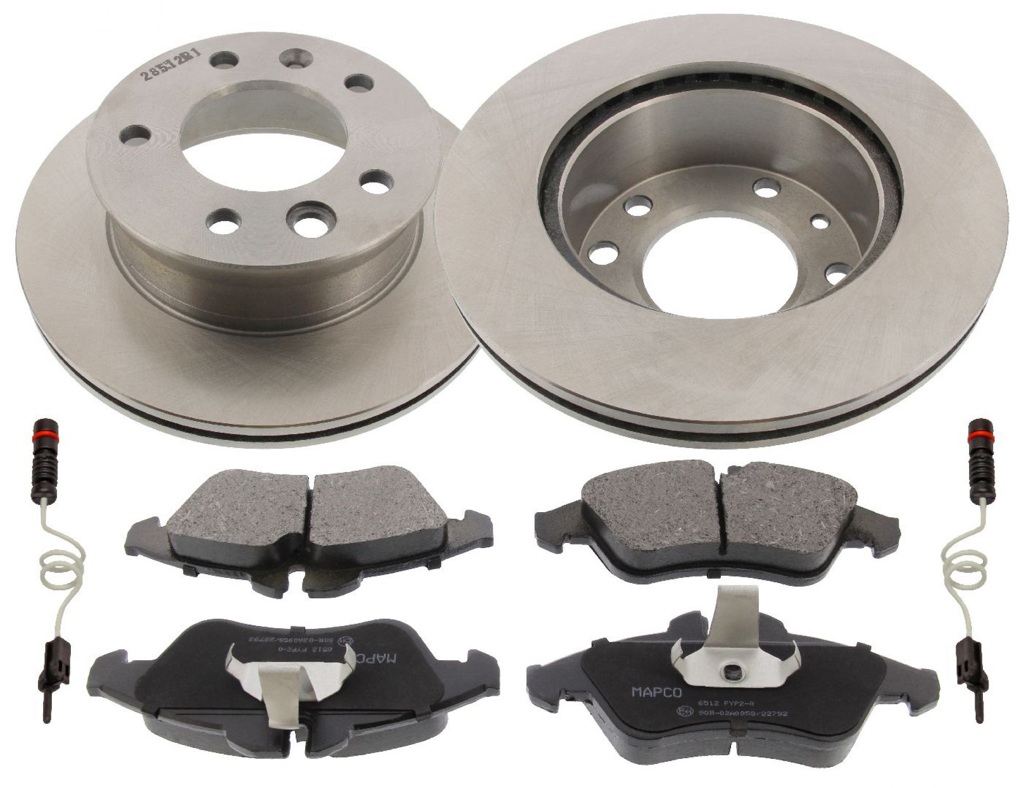 Bremsensatz, Scheibenbremse, Satz, Vorderachse, MERCEDES-BENZ, VW