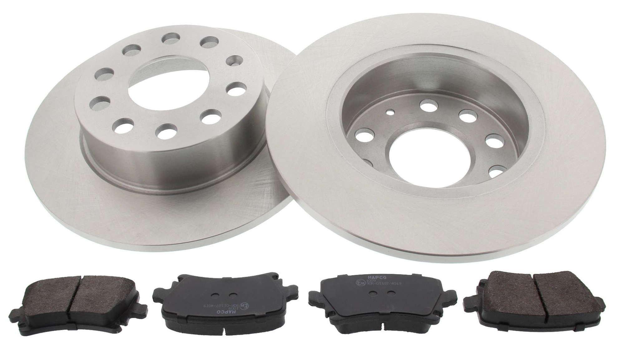 Bremsensatz, Scheibenbremse, Hinterachse, Satz, AUDI, SEAT, SKODA, VW