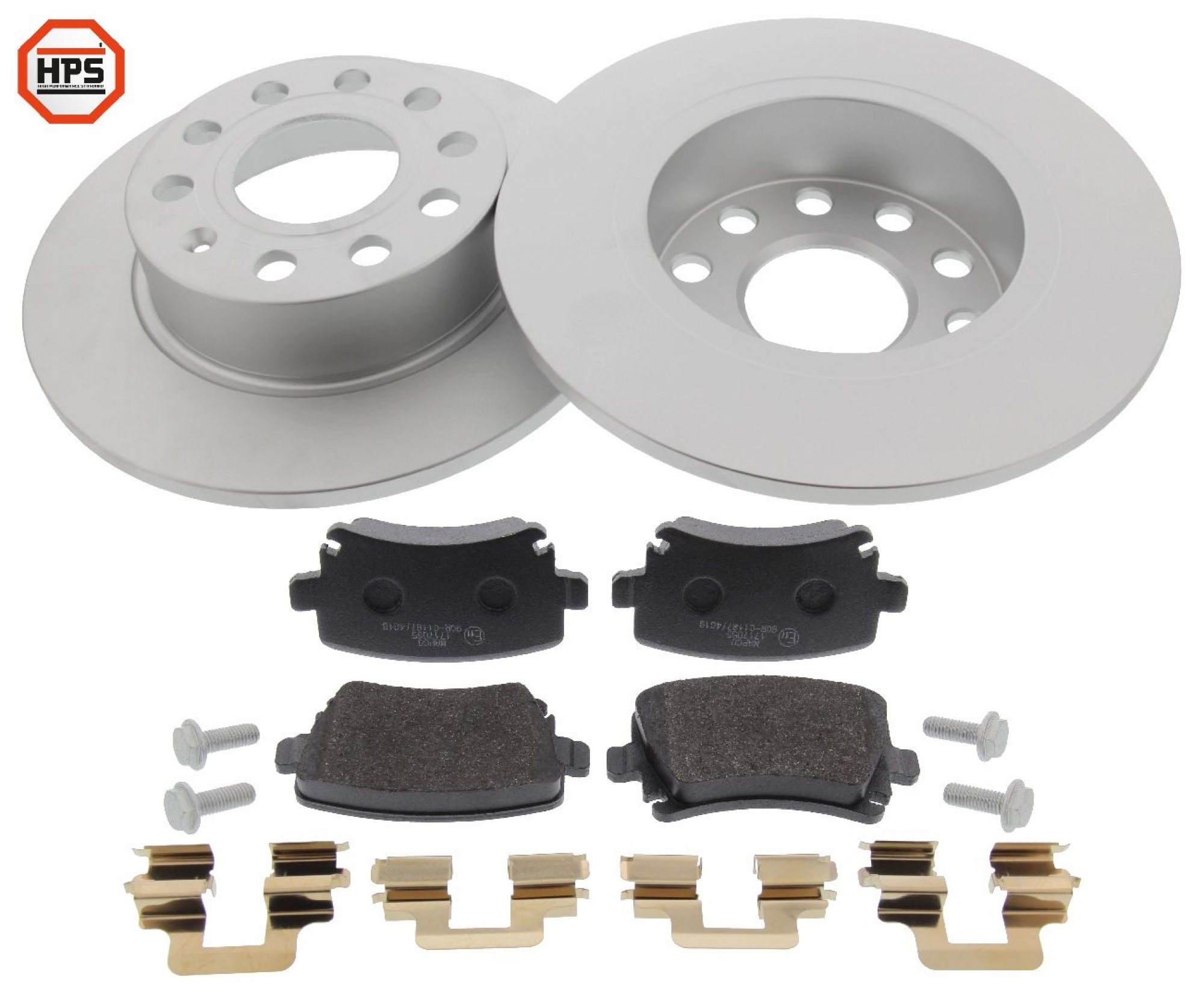 HPS-Carbon-Bremse, Bremsensatz, HA, Audi A3, SEAT LEON, SKODA YETI, VW CADDY III, Golf VI