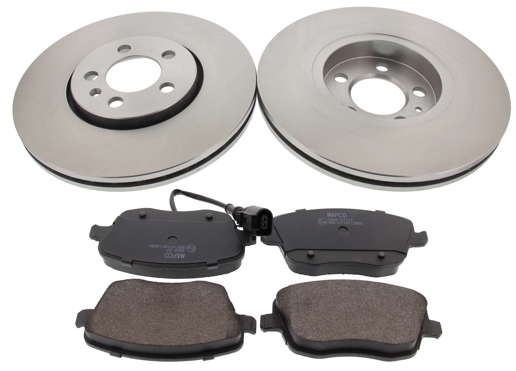 Bremsensatz, Scheibenbremse, Vorderachse, Satz, SEAT, SKODA, VW