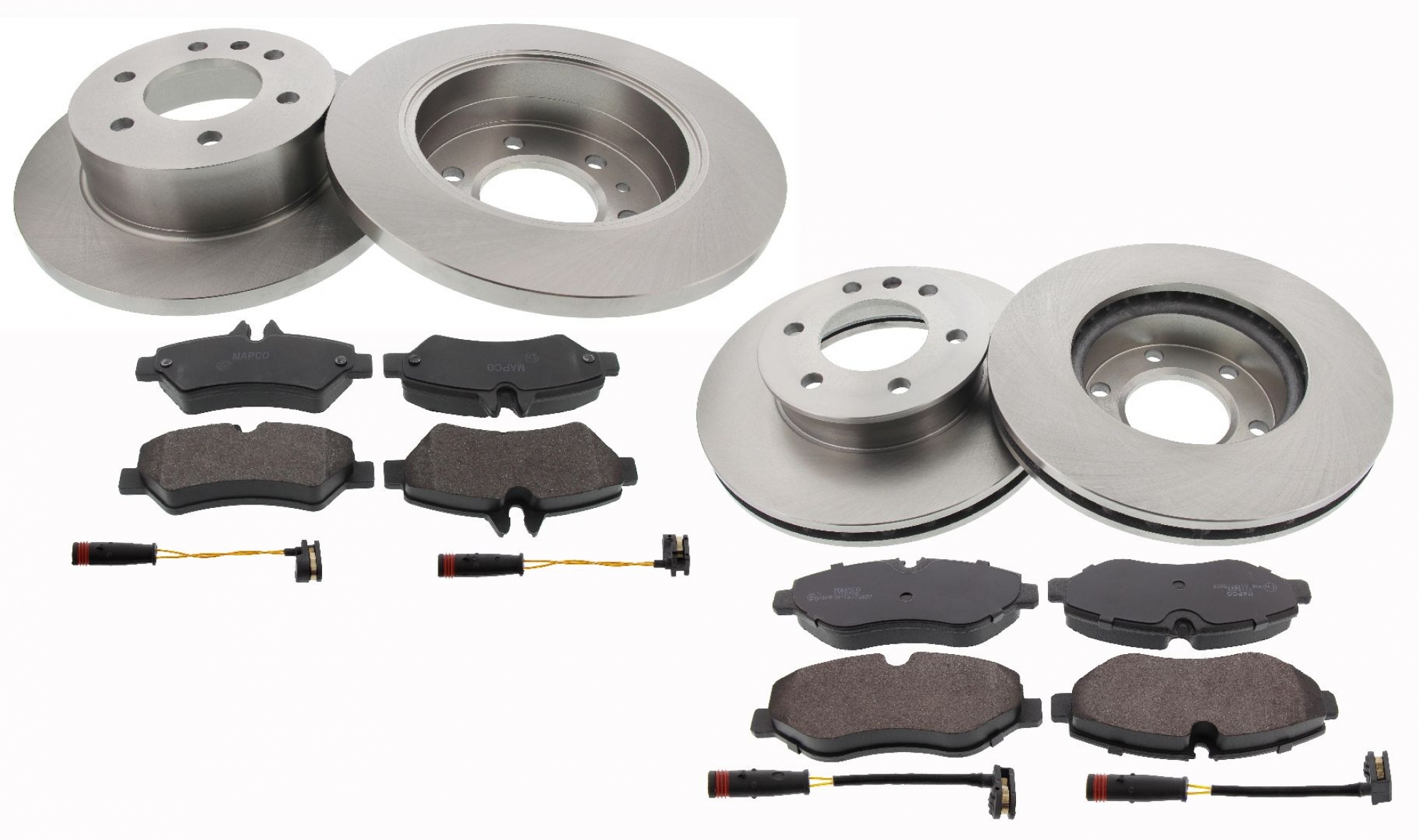 Bremsensatz, Scheibenbremse, Vorderachse, Hinterachse, Satz, MERCEDES-BENZ, VW