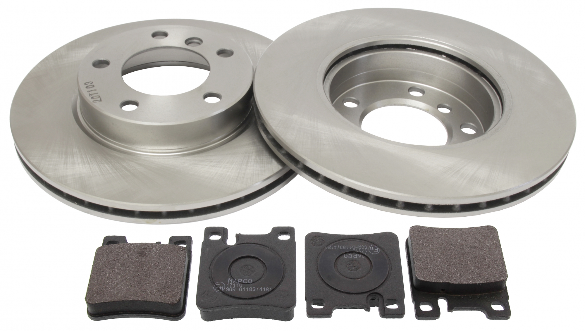 Bremsensatz, Scheibenbremse, Hinterachse, Satz, MERCEDES-BENZ