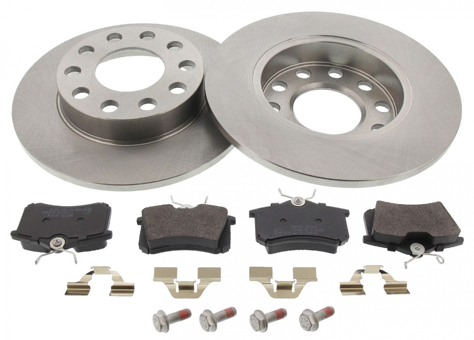 Bremsensatz, Scheibenbremse, Hinterachse, Satz, AUDI