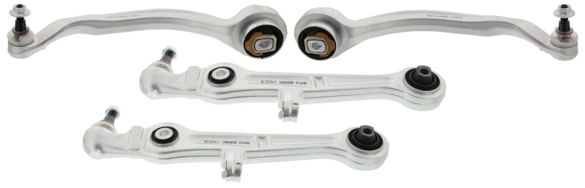 Lenkersatz, Radaufhängung, Satz, Vorderachse beidseitig, unten, AUDI
