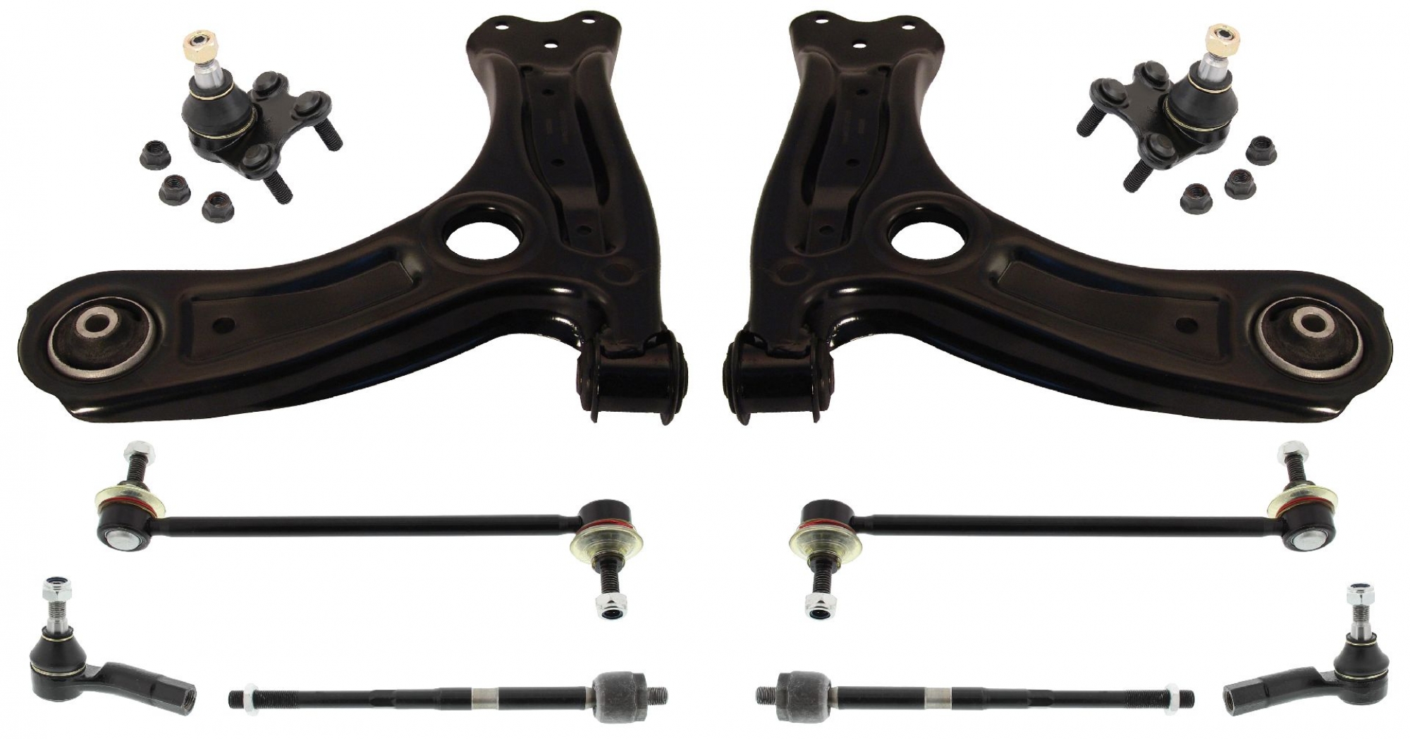 Lenkersatz, Radaufhängung, Satz, Vorderachse links, Vorderachse rechts, SEAT, SKODA, VW