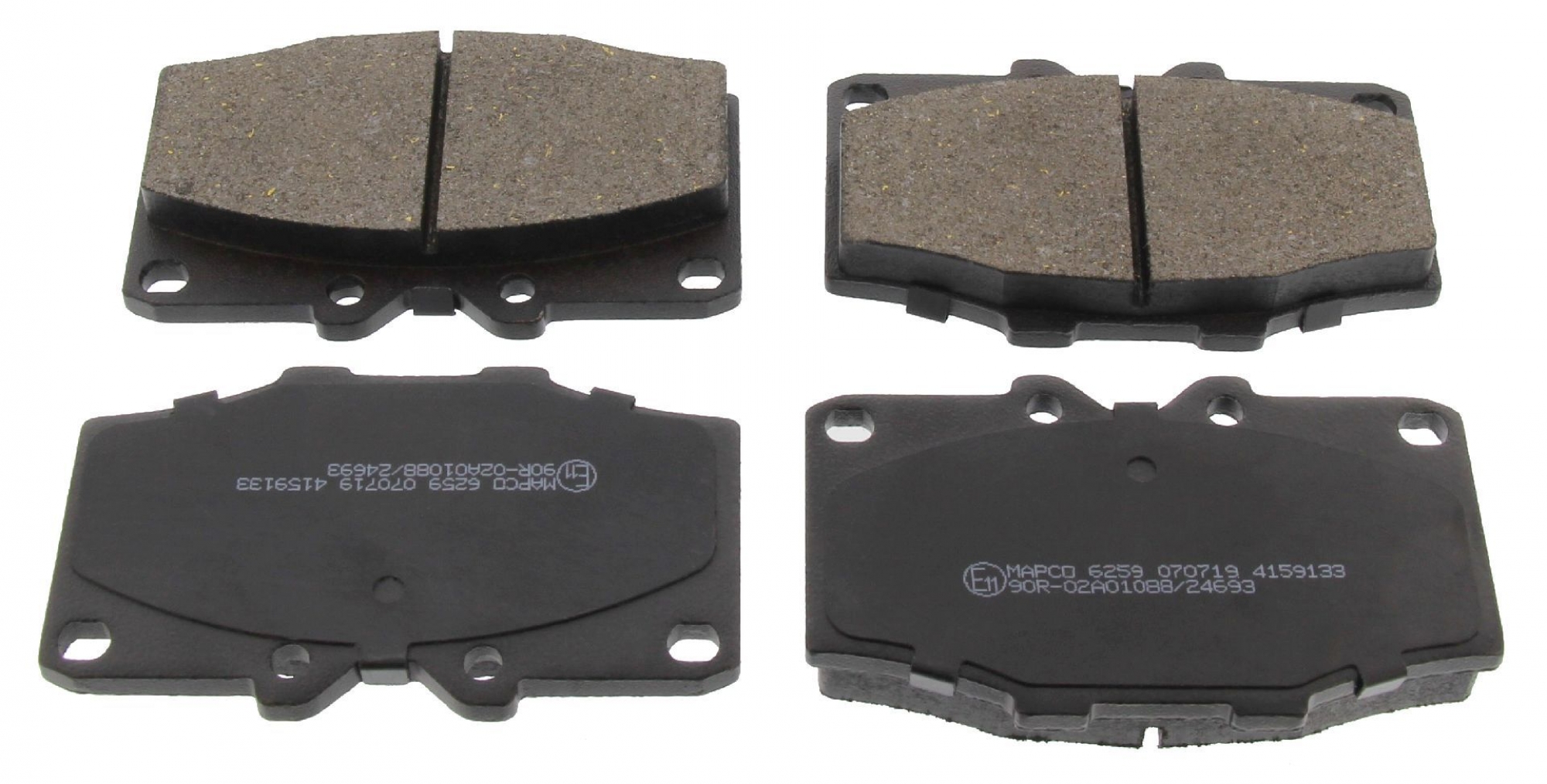 Bremsbelagsatz, Scheibenbremse, Vorderachse, TOYOTA