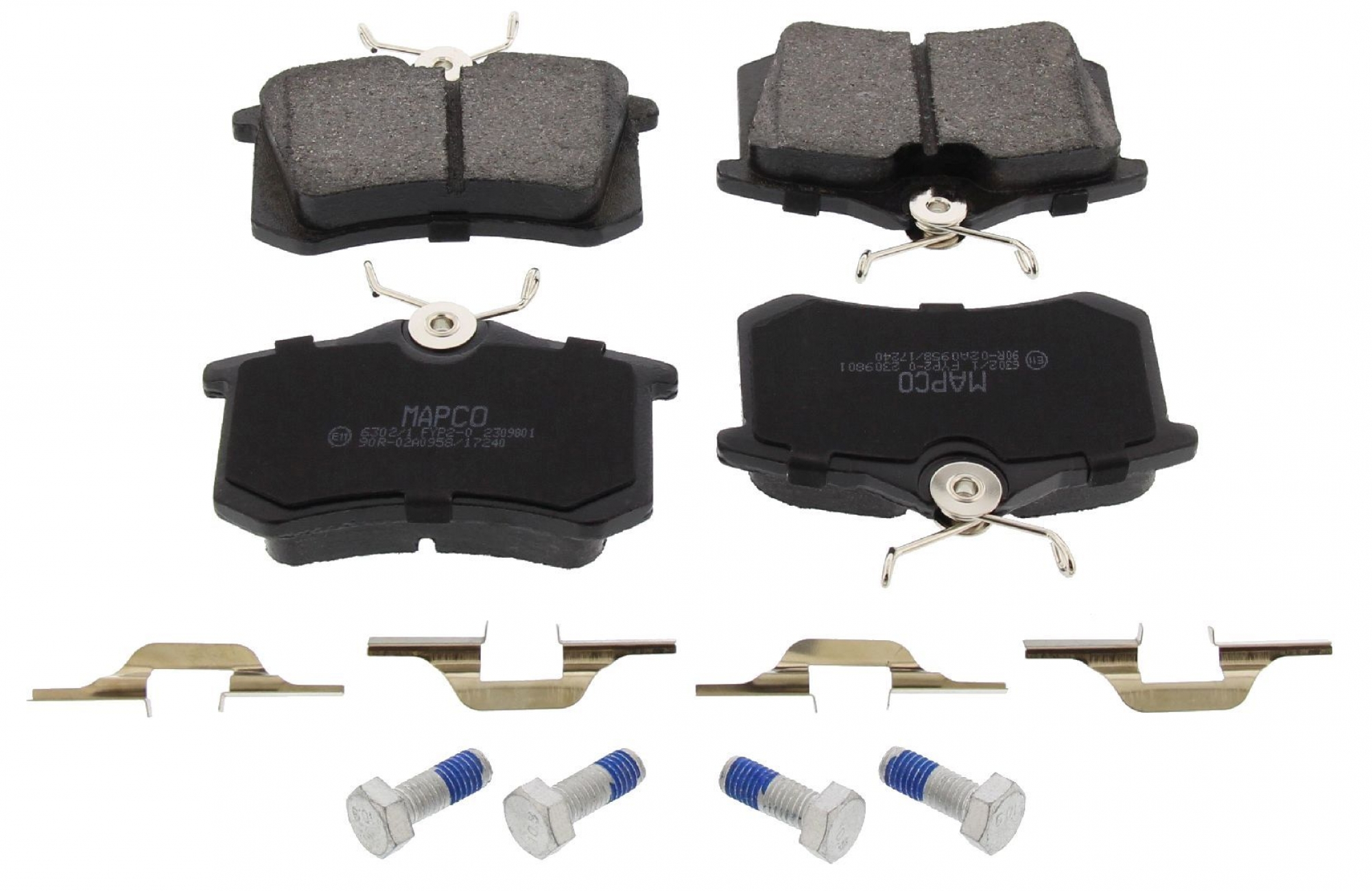 Bremsbelagsatz, Scheibenbremse, Hinterachse, AUDI, PEUGEOT, SEAT, SKODA, VW