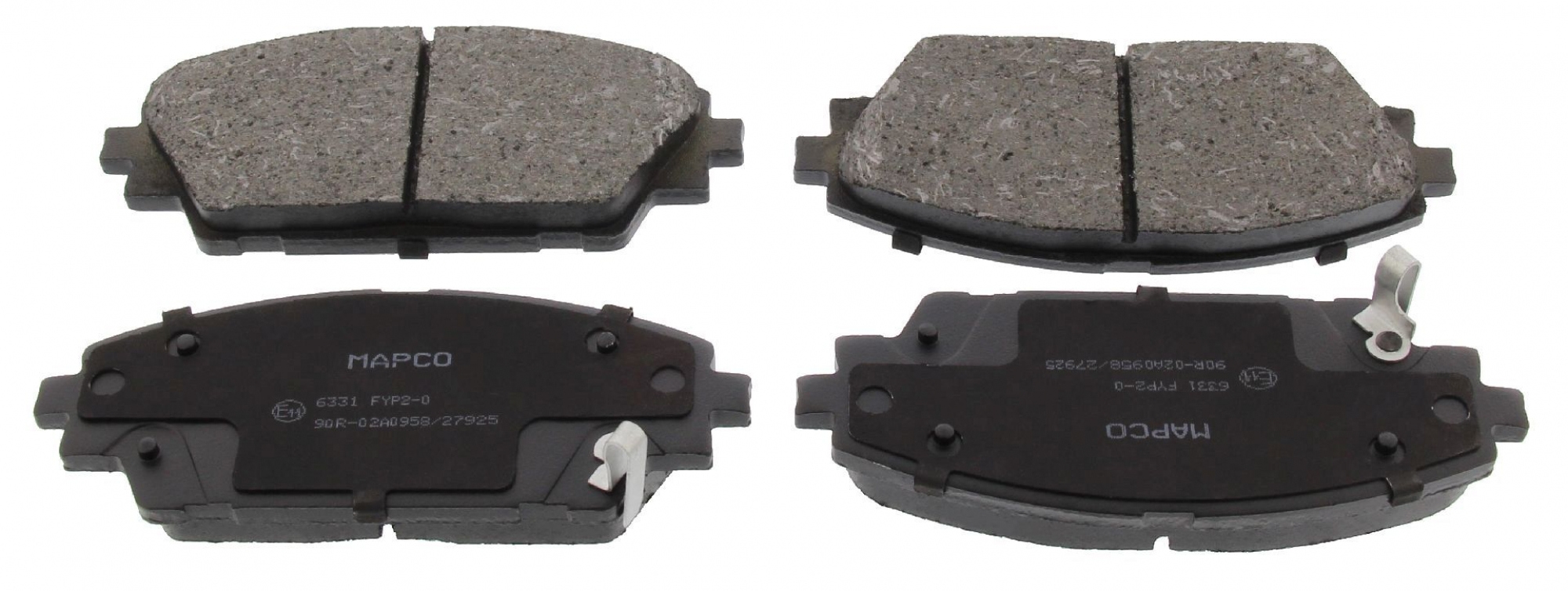 Bremsbelagsatz, Scheibenbremse, Vorderachse, MAZDA