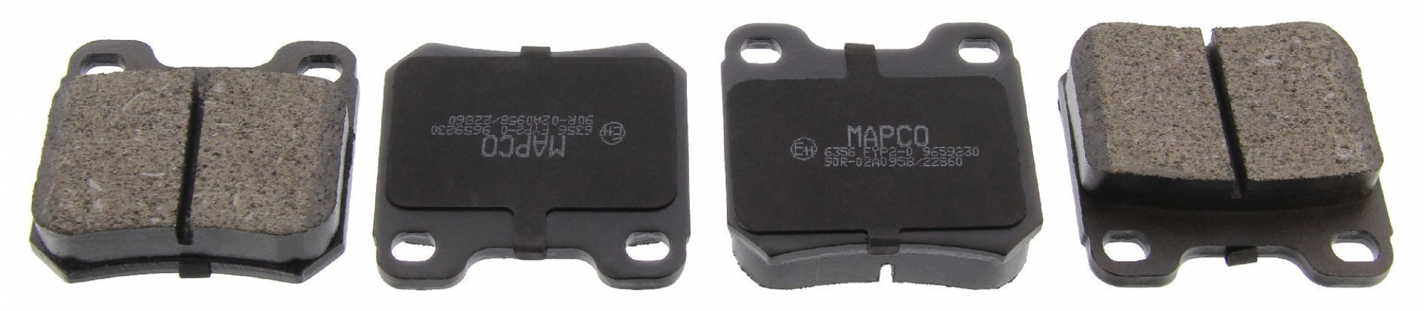 Bremsbelagsatz, Scheibenbremse, Hinterachse, CHEVROLET, OPEL, SAAB, VAUXHALL