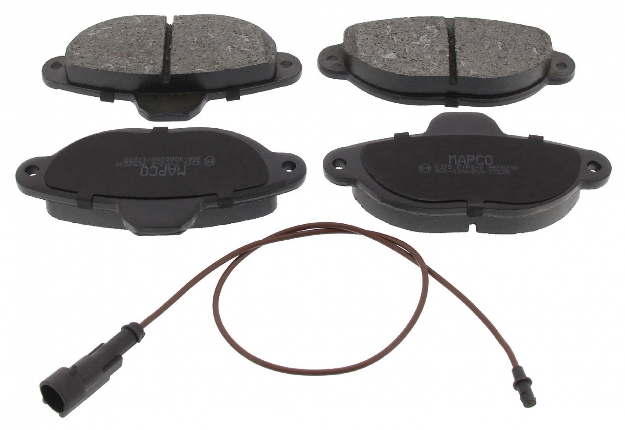 Bremsbelagsatz, Scheibenbremse, Vorderachse, FIAT, FORD, LANCIA, ZASTAVA