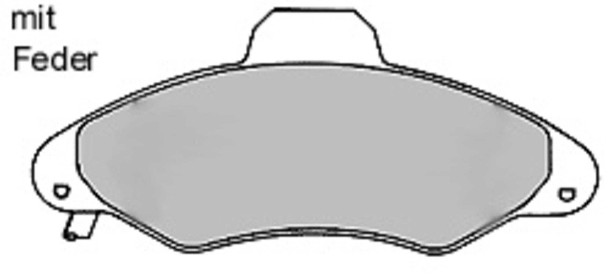 Bremsbelagsatz, Scheibenbremse, Vorderachse, FORD