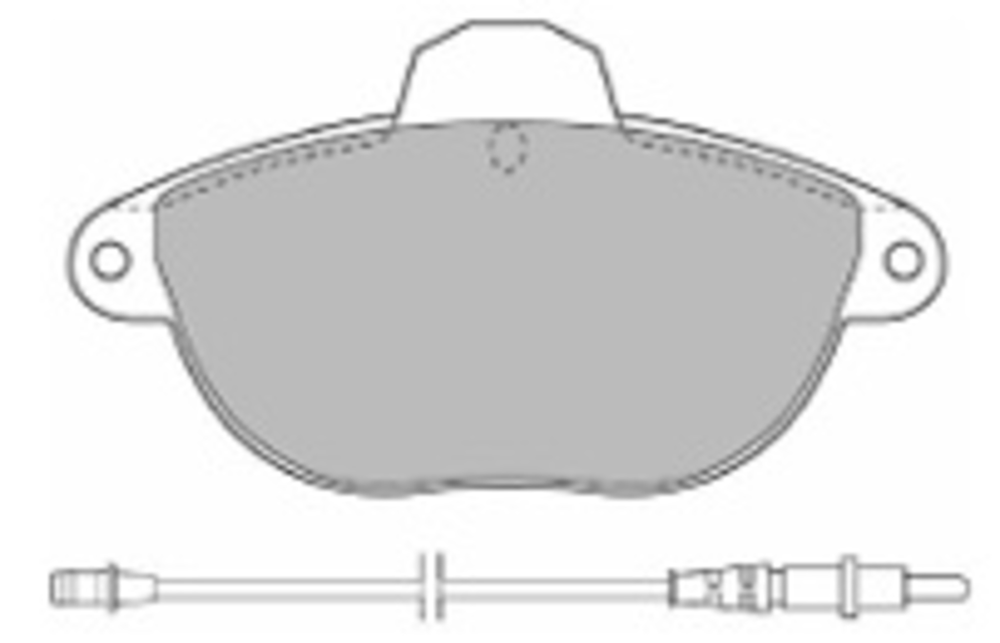 Bremsbelagsatz, Scheibenbremse, Vorderachse, CITROËN