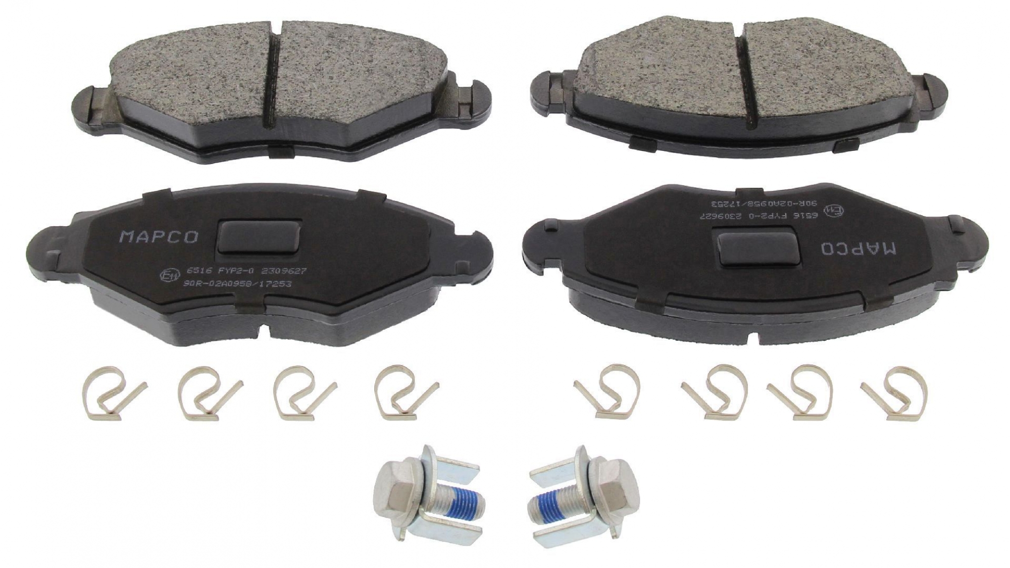 Bremsbelagsatz, Scheibenbremse, Vorderachse, CITROËN, PEUGEOT